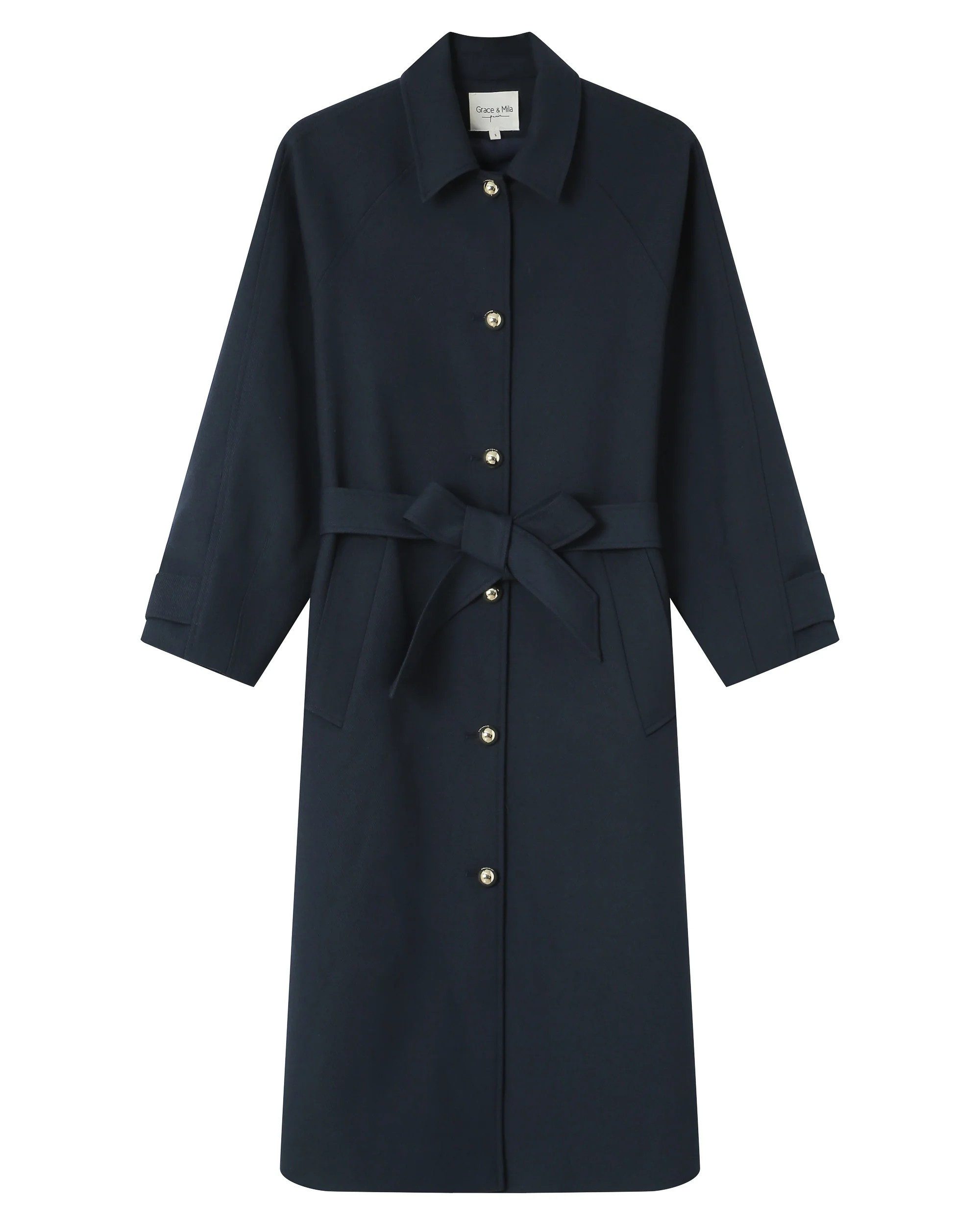 Grace & Mila Trenchcoat Long Trench Coat SCOTT - Mantel 