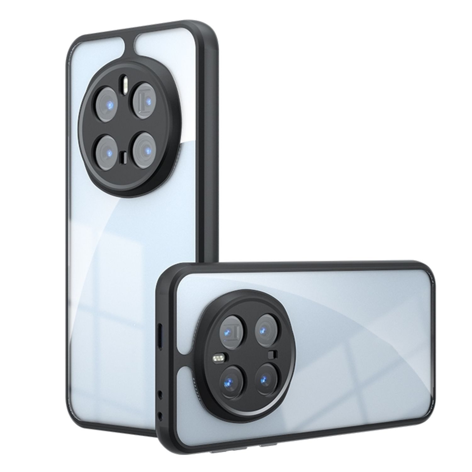 Wigento Handyhülle Für Honor Magic 7 Pro Armor TPU PC Hybrid Schutz Hülle Transparent, Stilvoll, robust, präzise Passform