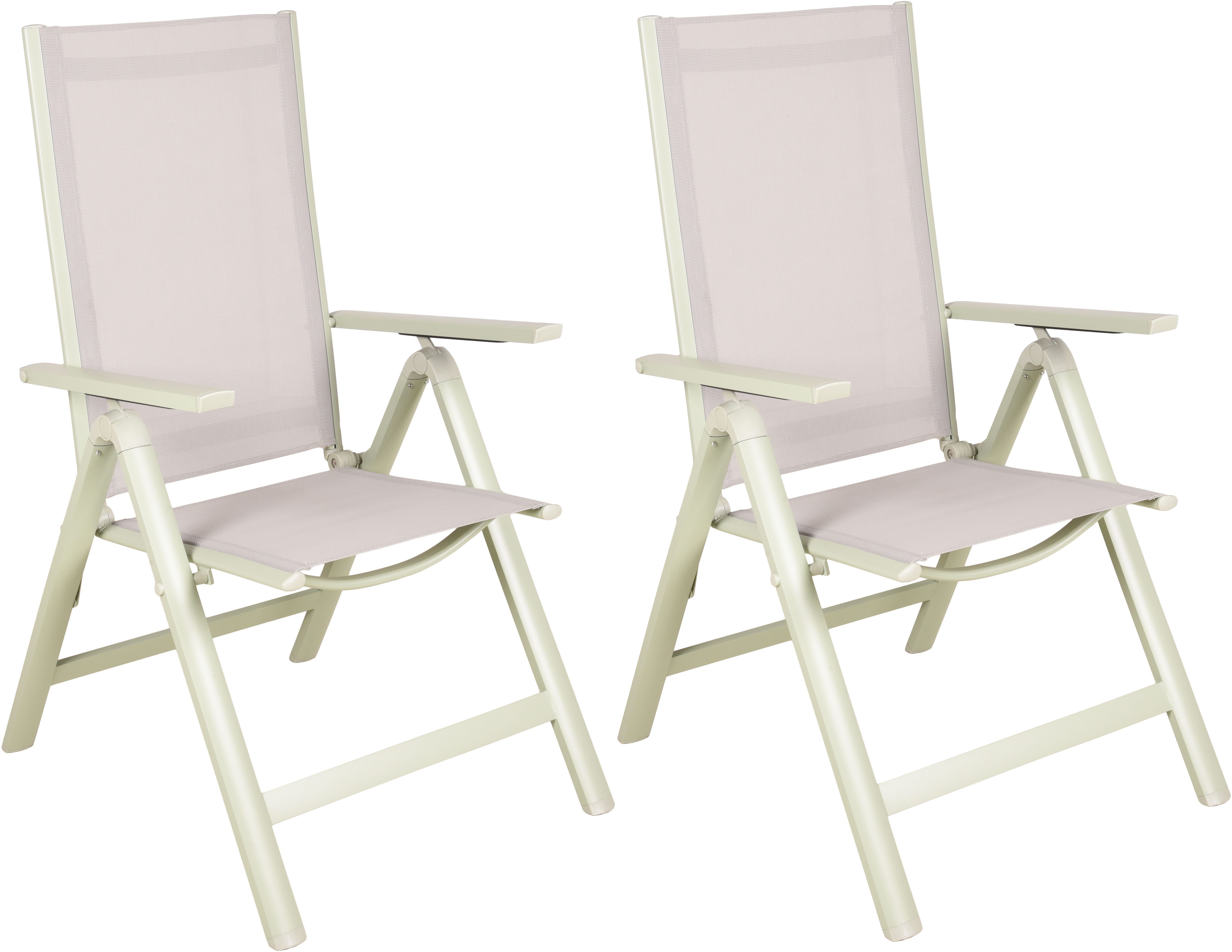 Garden Pleasure Hochlehner ENOLA (Set, 2 St), Rückenlehne verstellbar