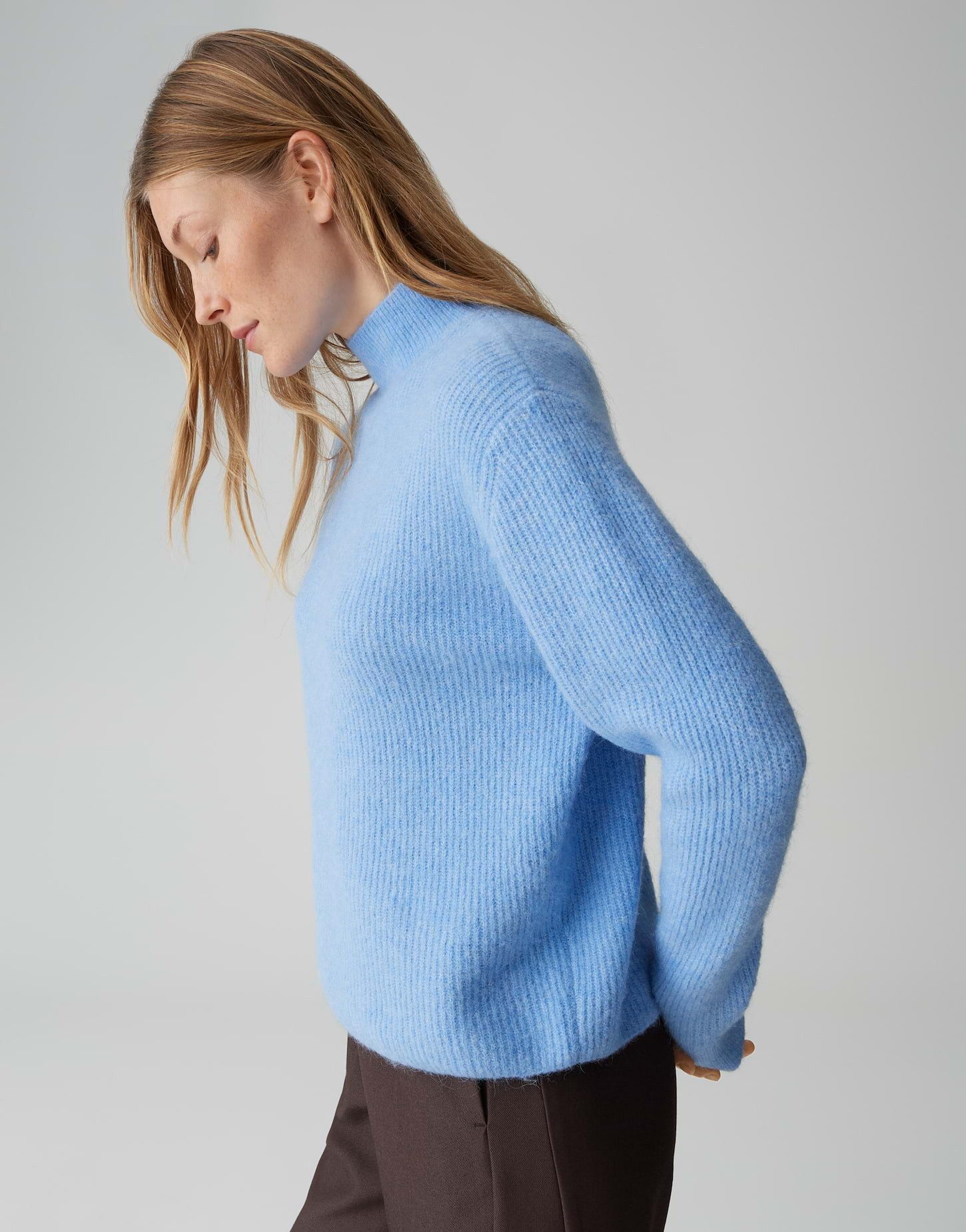 OPUS Strickpullover PARF Regular im Alpaka Wollmix lockere Passform, weicher Griff