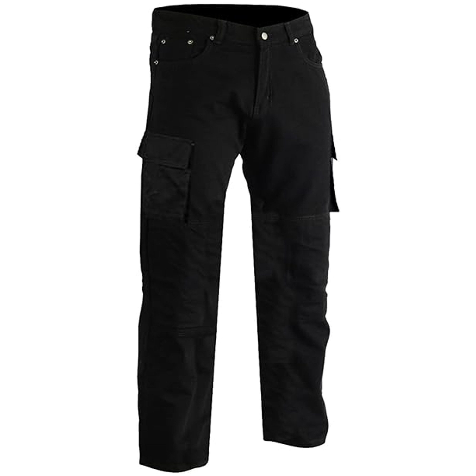 German Wear Motorradhose JEANS-003 Motorradjeans Biker Cargohose mit Schutz Aramidstoff & CE-Protektoren – Bild 2 von 5