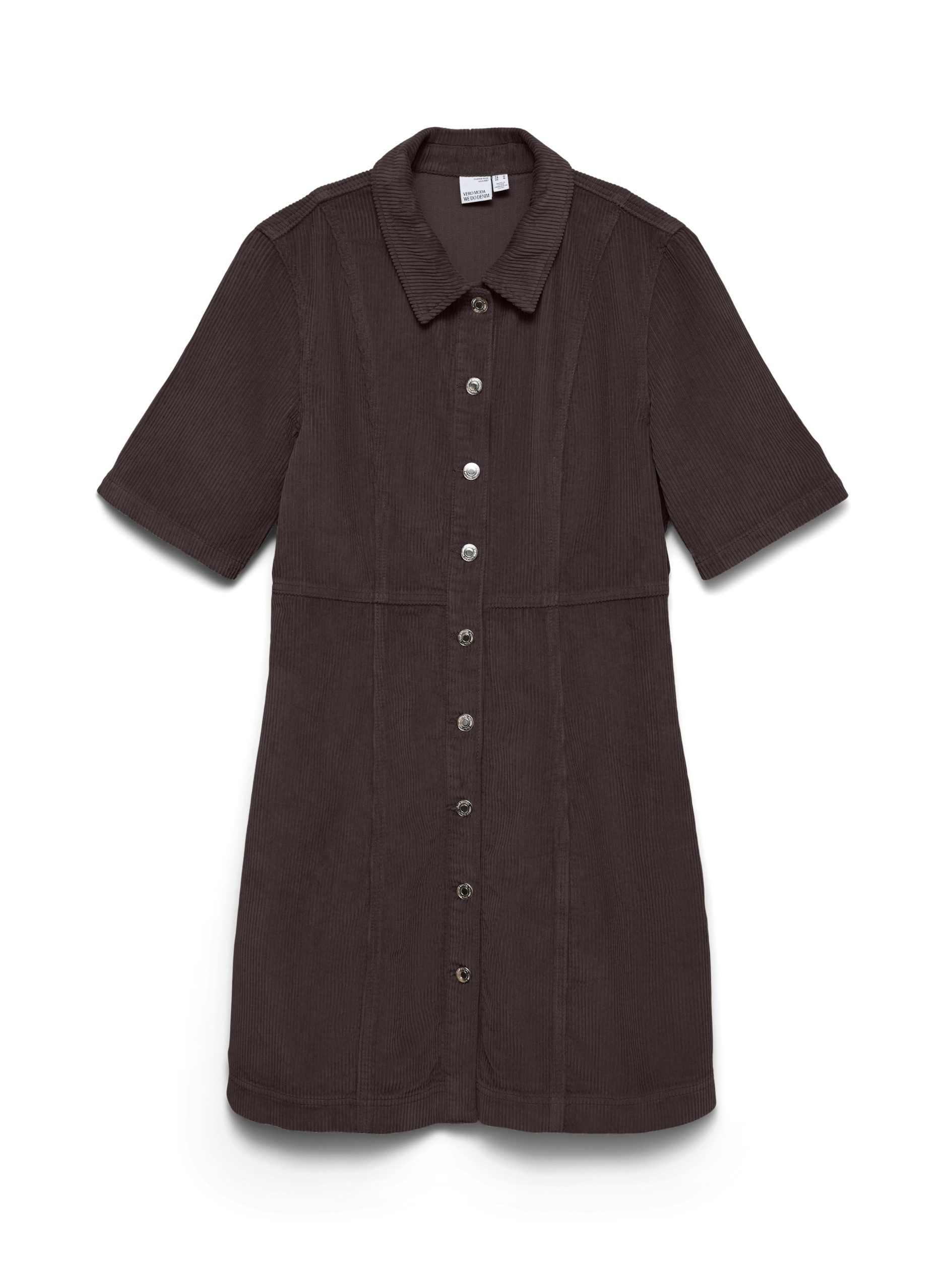 Vero Moda Partykleid VMDAISY 2/4 SHORT CORD DRESS NOOS 297957 Chocolate Tor