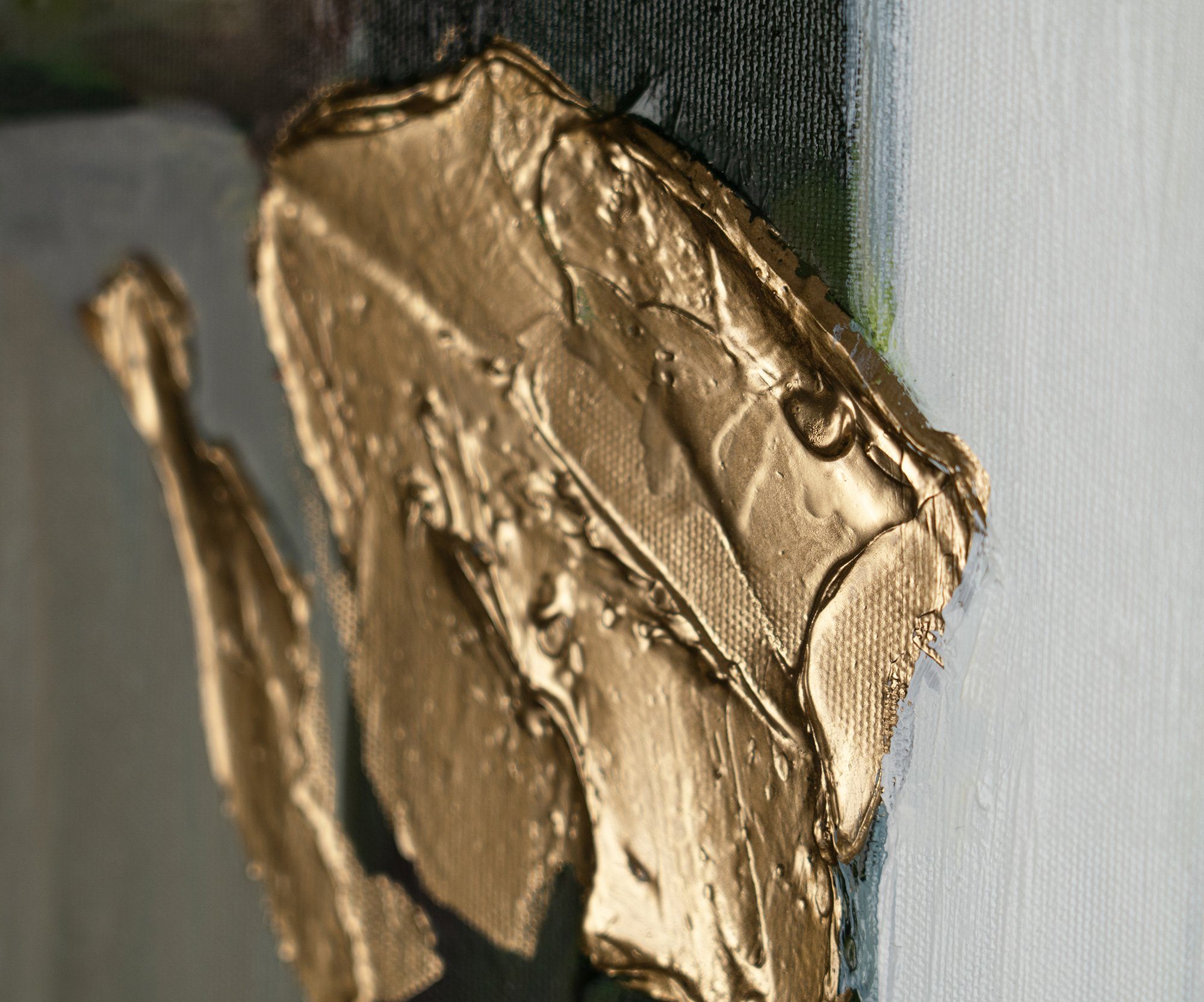 YS-Art Gemälde Inspiration, Menschen Mit Gold Rahmen in