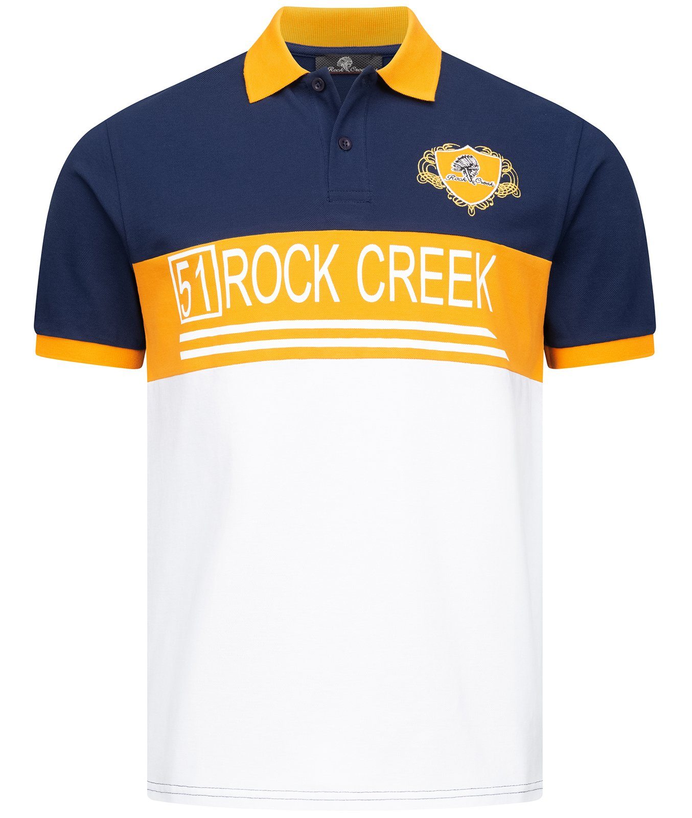 Rock Creek Poloshirt Herren T-Shirt mit Polokragen H-306 Navy