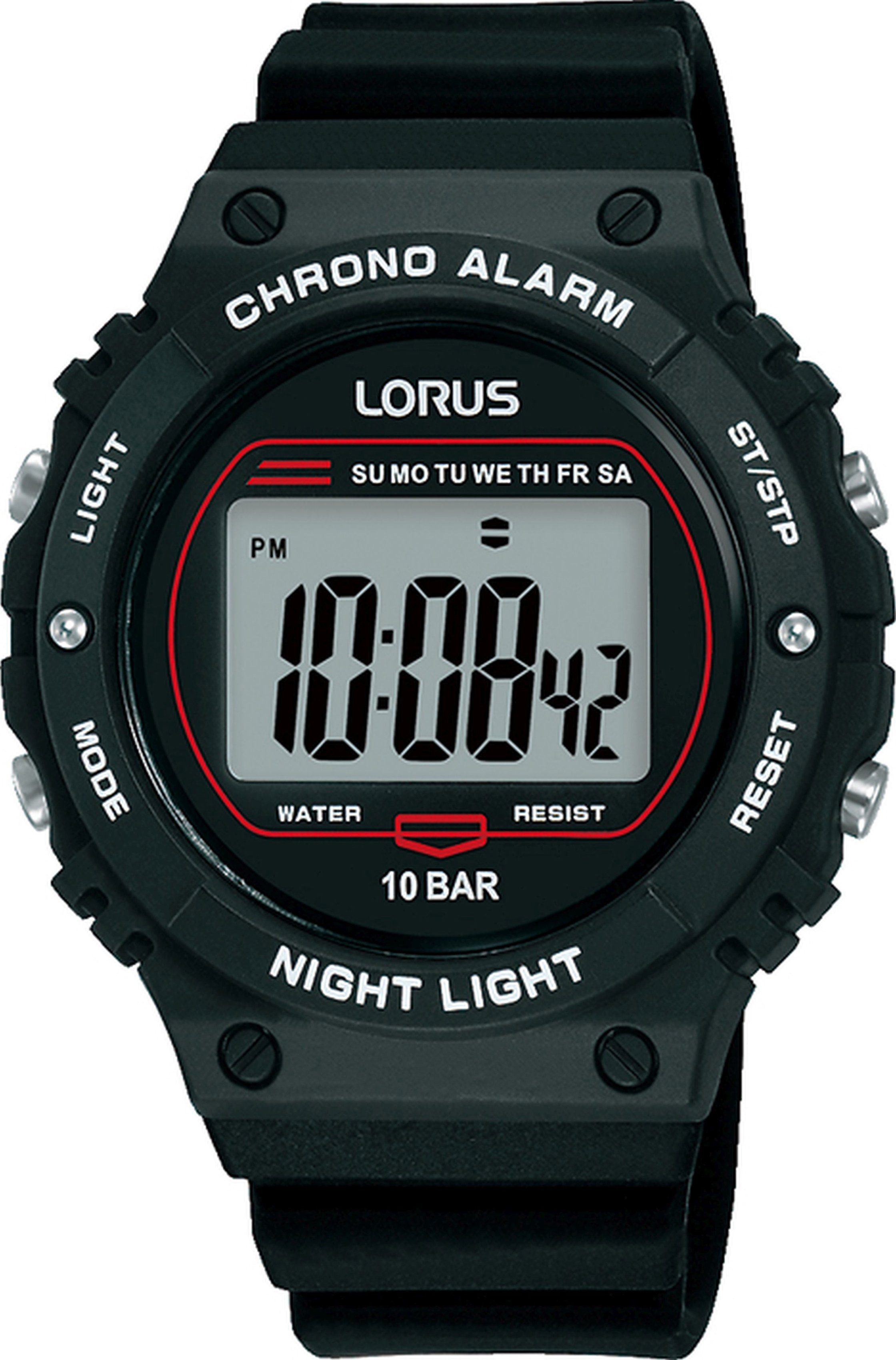 LORUS R2313PX9, Anzeige Chronograph digitaler mit