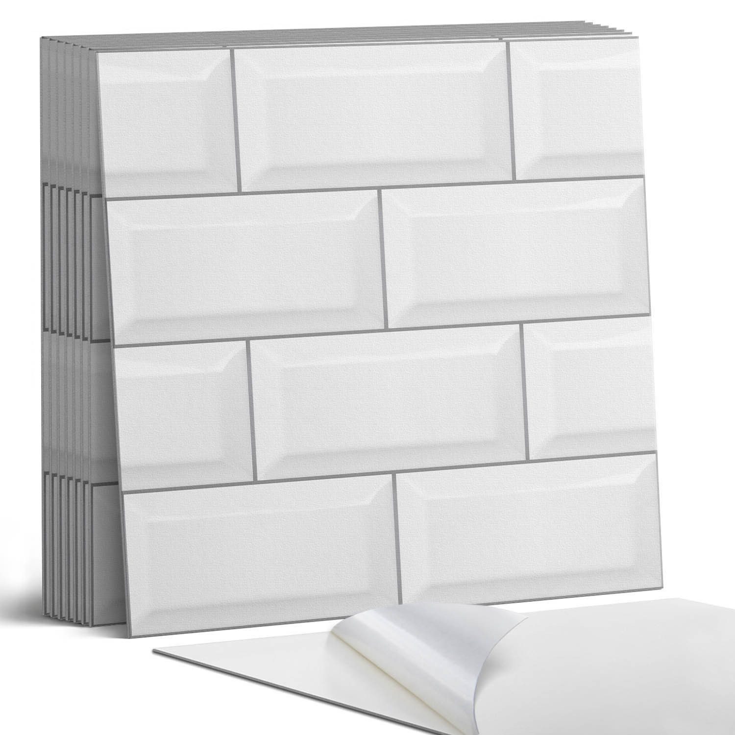 Coloray Vinylfliesen Selbstklebende Vinylfliesen für Wand und Boden, Selbstklebende PVC-Fliesen
