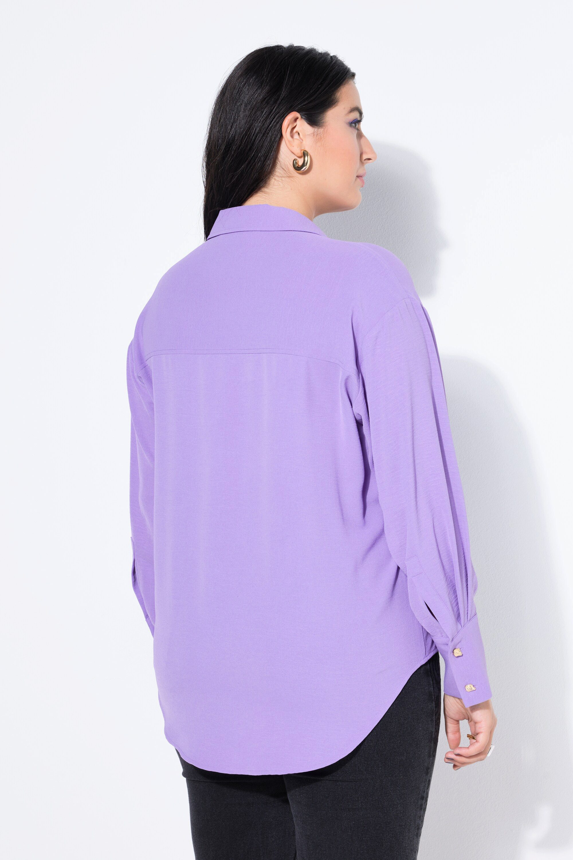 Studio Untold Hemdbluse Hemdbluse oversized Schmuckknöpfe