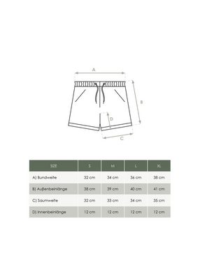 FUXBAU Shorts Frauen Leinenshorts 100% Leinen, Made in Portugal, fair & nachhaltig