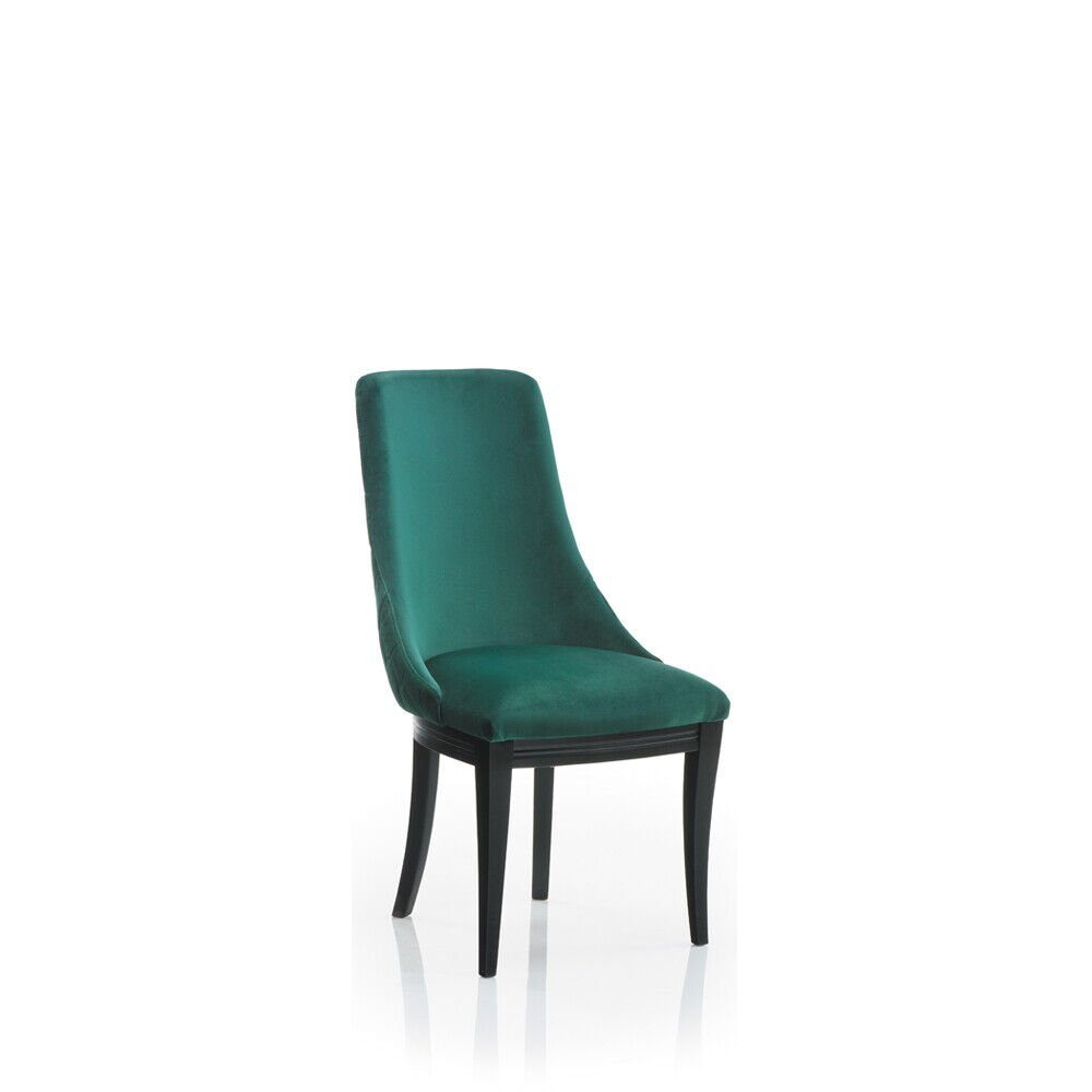 JVmoebel Esszimmerstuhl Grüne Sessel 8x Luxus Klassischer Esszimmer Stuhl Stühle Sitz Modern