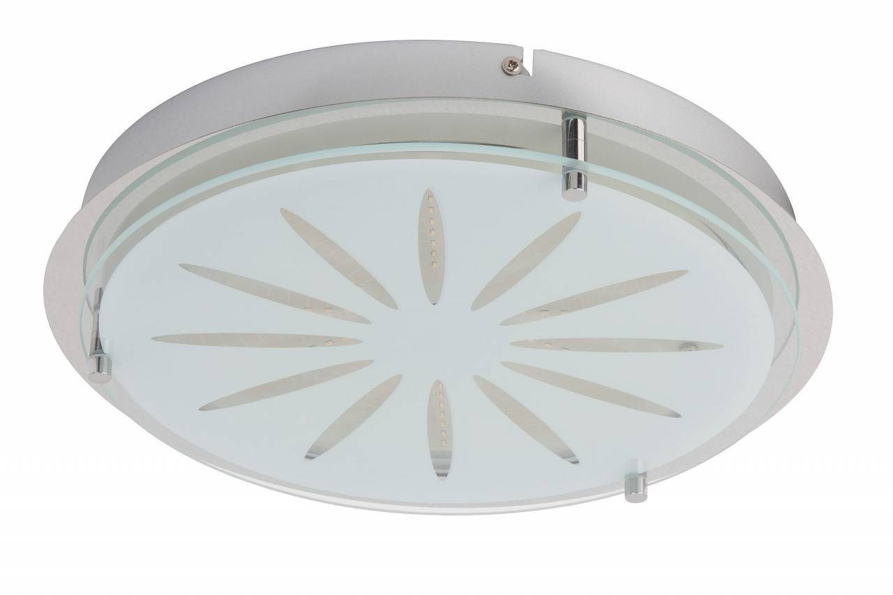 Brilliant Deckenleuchte LED Cathleen 33cm und 15W LED 3000K, Lampe Cathleen, Deckenleuchte Wand- 1x int chrom