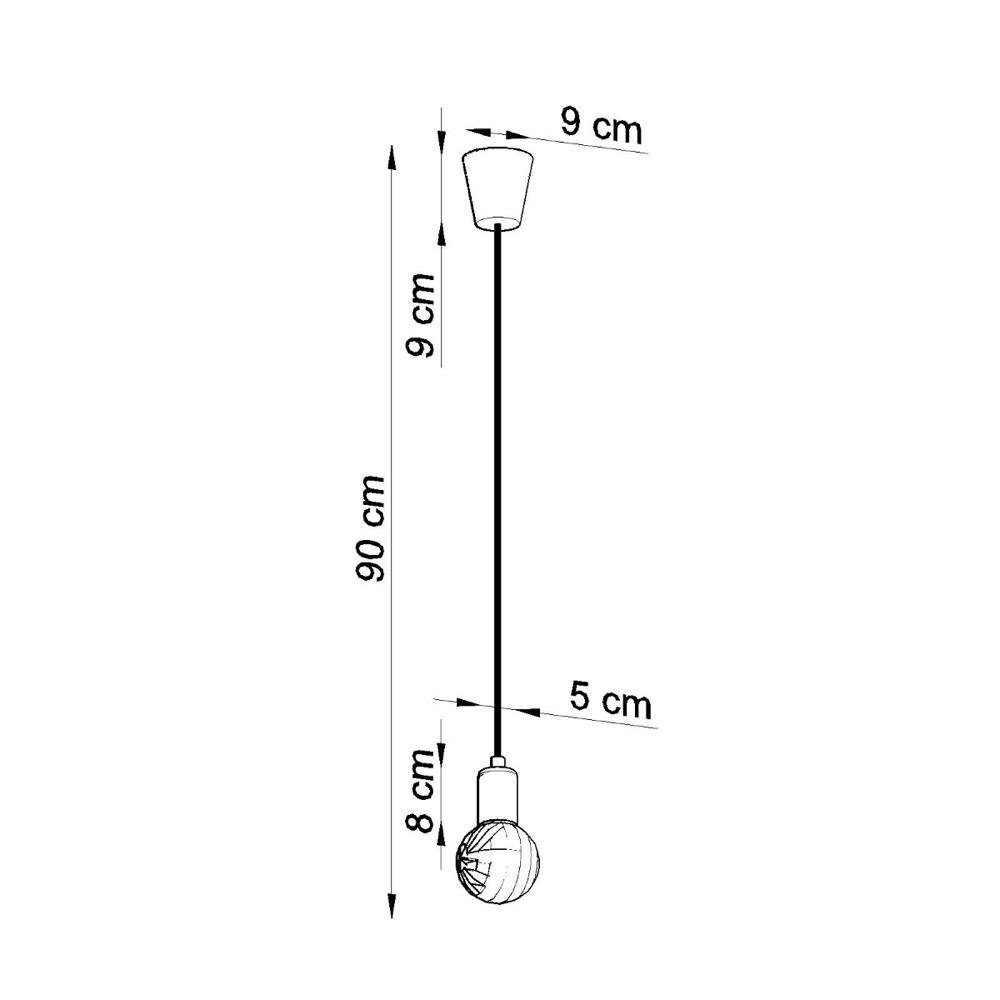 famlights Hängeleuchte, enthalten: warmweiss, 1-flammig, Hängeleuchte, Nein, E27 Dani keine Angabe, Leuchtmittel Pendellampe, Pendelleuchte in Weiß Pendelleuchte