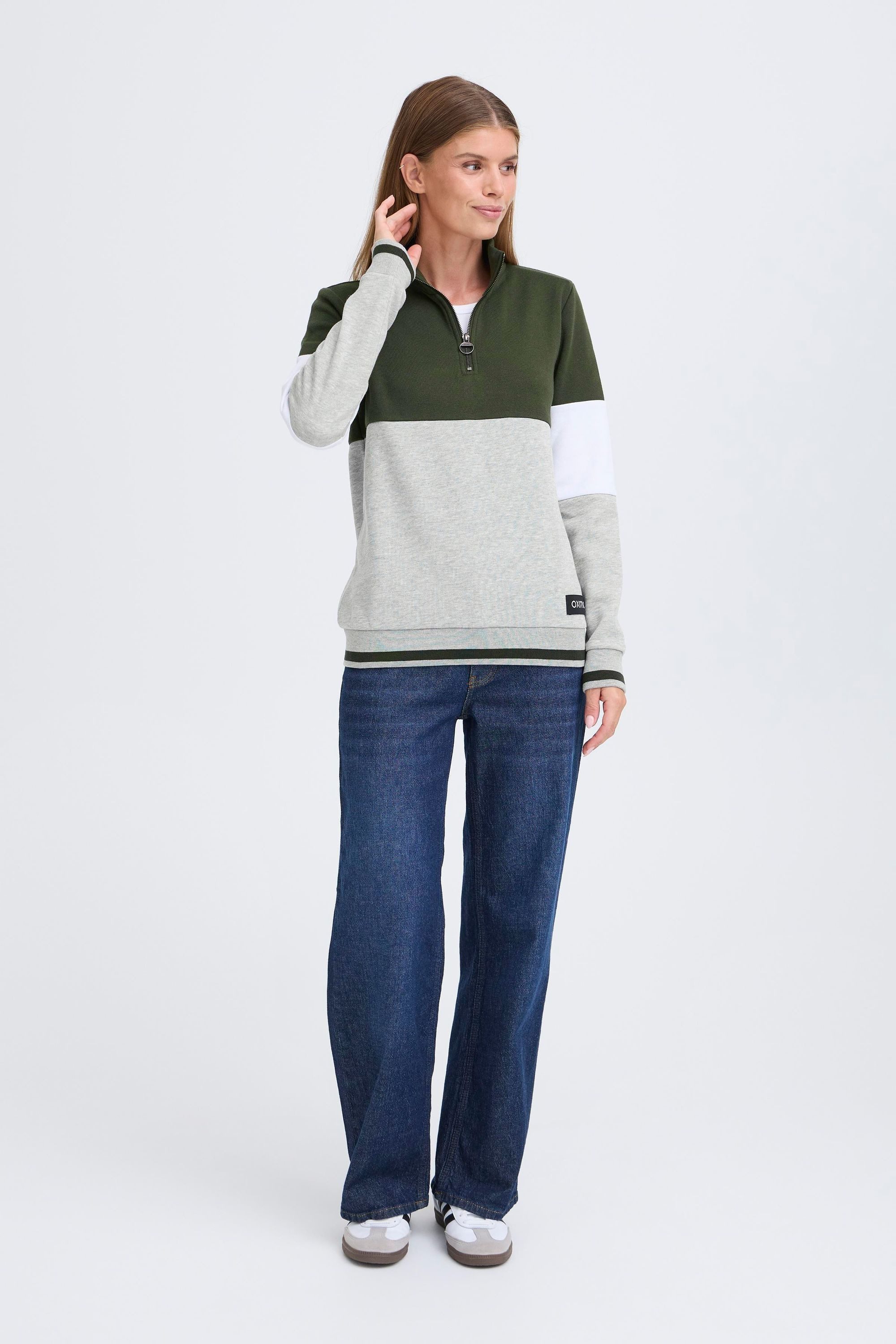 OXMO Longsweatshirt OXOmaren Modernes Sweatshirt