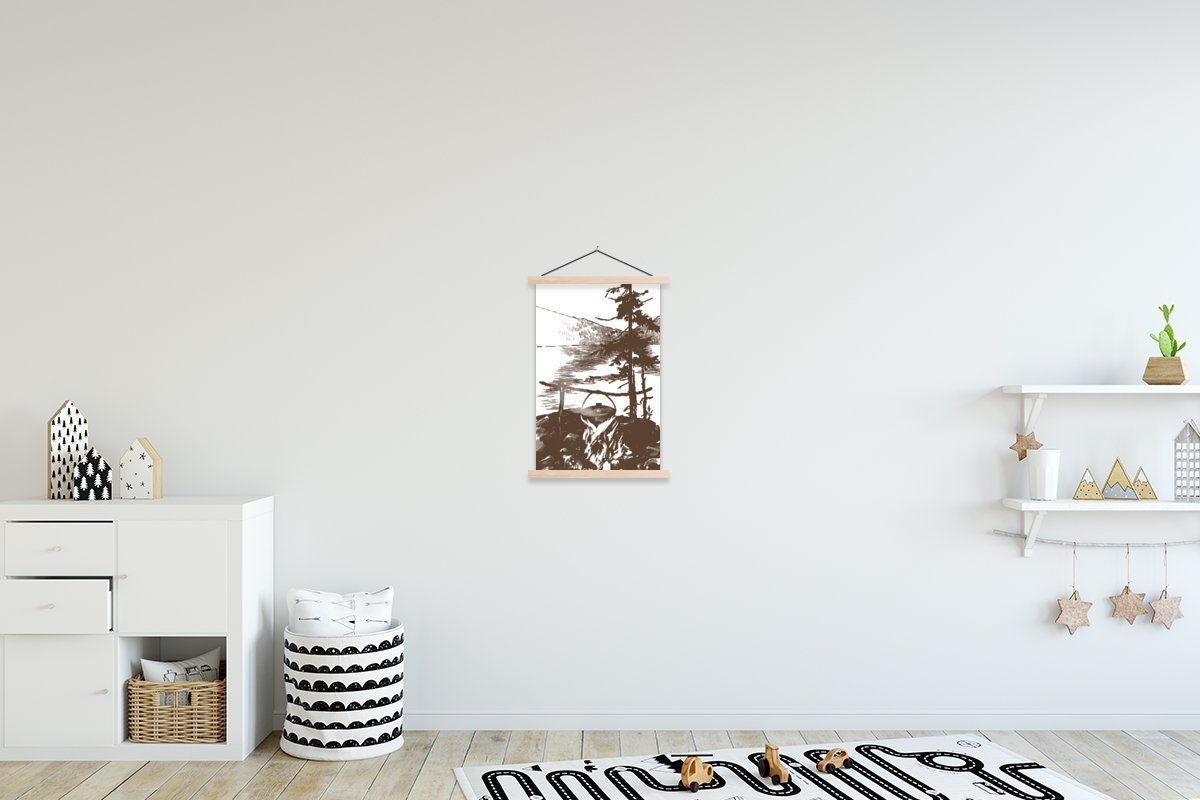 MuchoWow Poster Kochen - Meer - Berge, (1 St), Posterleiste, Textilposter für Wohnzimmer, Bilderleiste, Magnetisch