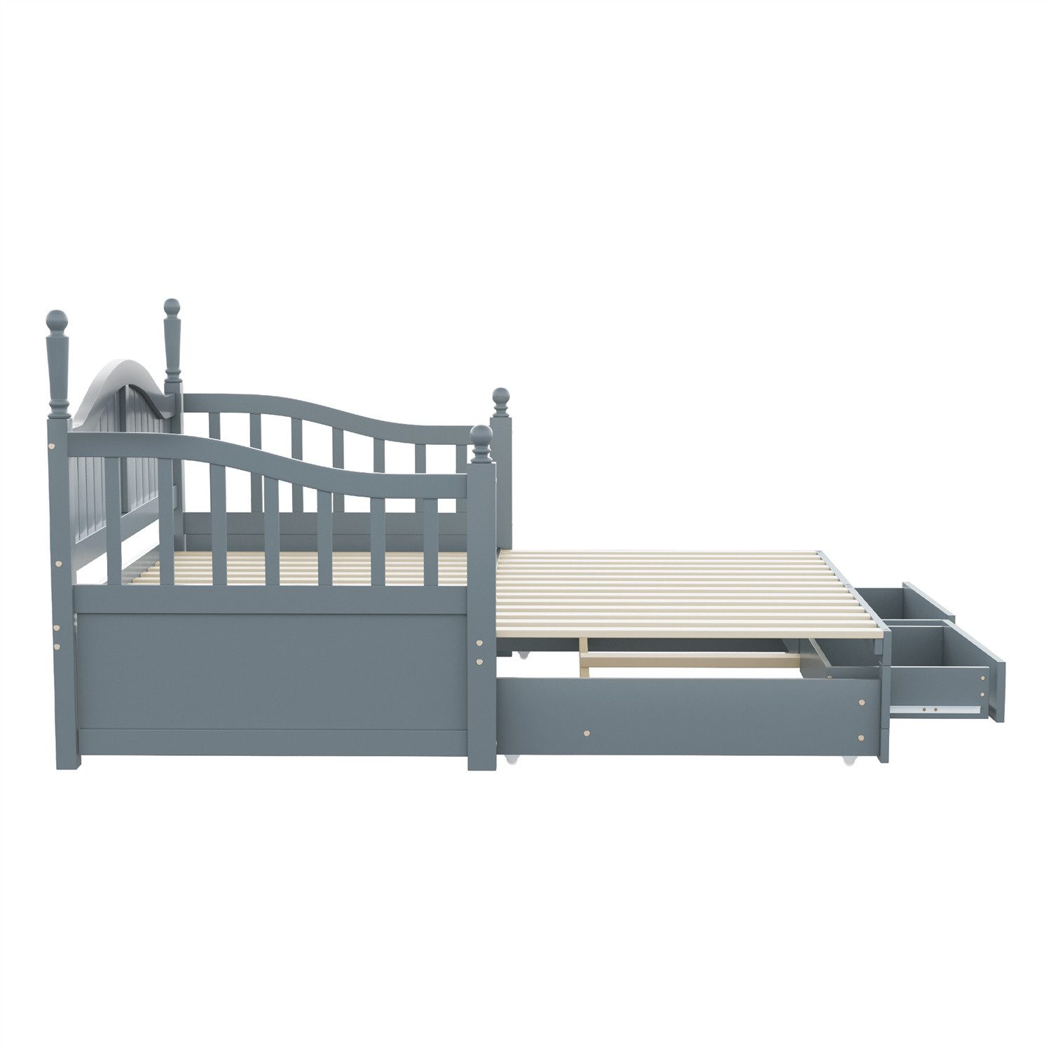 autolock Loungesofa Ausziehbares Schlafsofa Aus Massivholz 90/180*190 cm