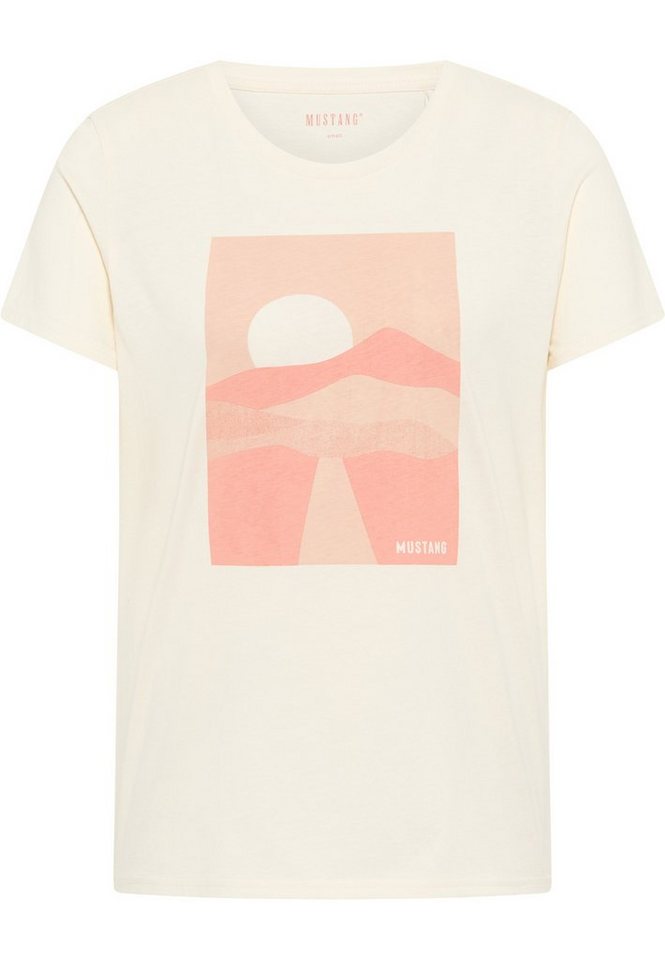 Vorderseite Kurzarmshirt auf T-Shirt, der MUSTANG Print