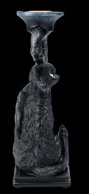 Nemesis Now Kerzenständer Kerzenhalter - Schwarze Katze Salem - Tierdeko Tierfigur Fantasy