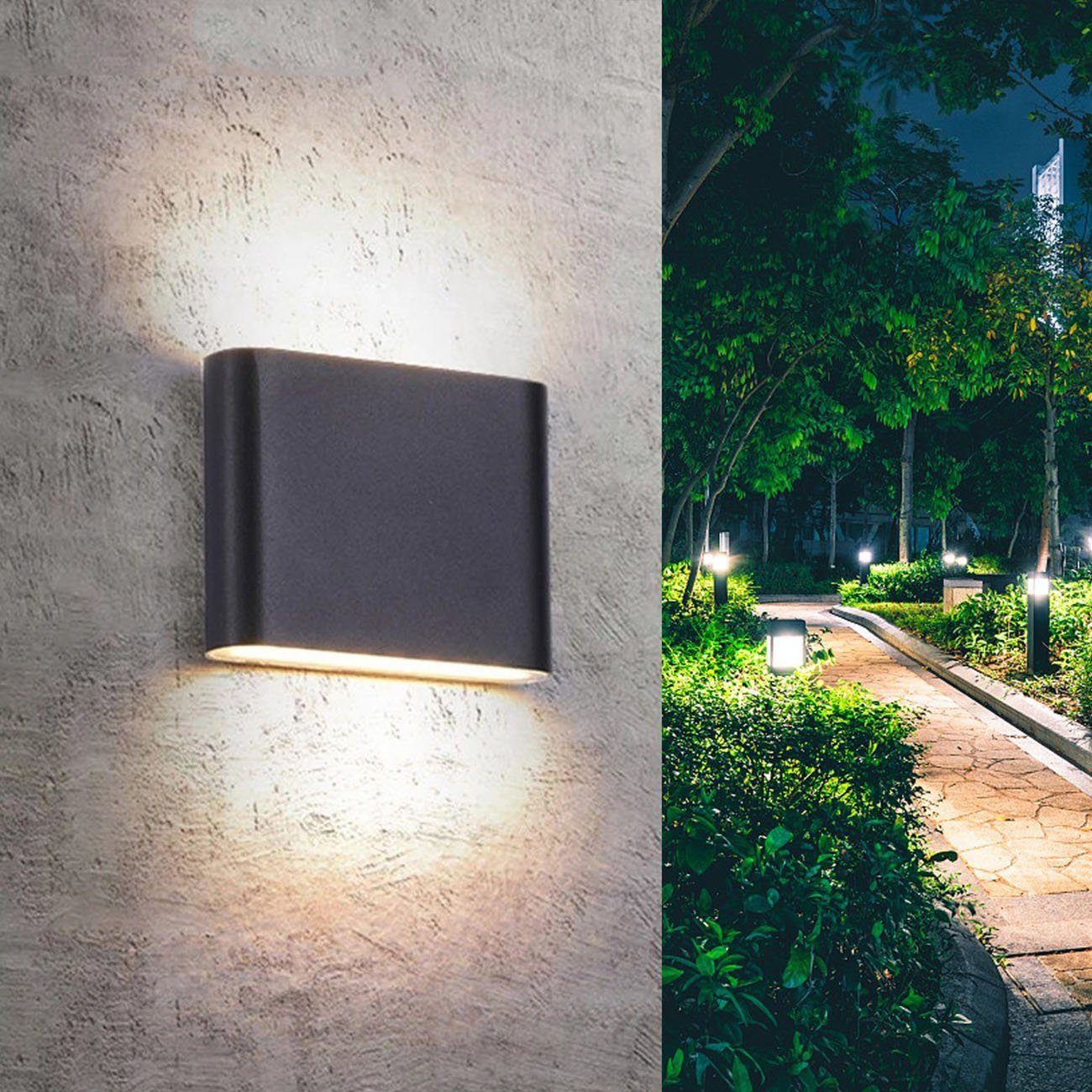 oyajia LED Wandleuchte 6W/12W LED Außen günstig online kaufen