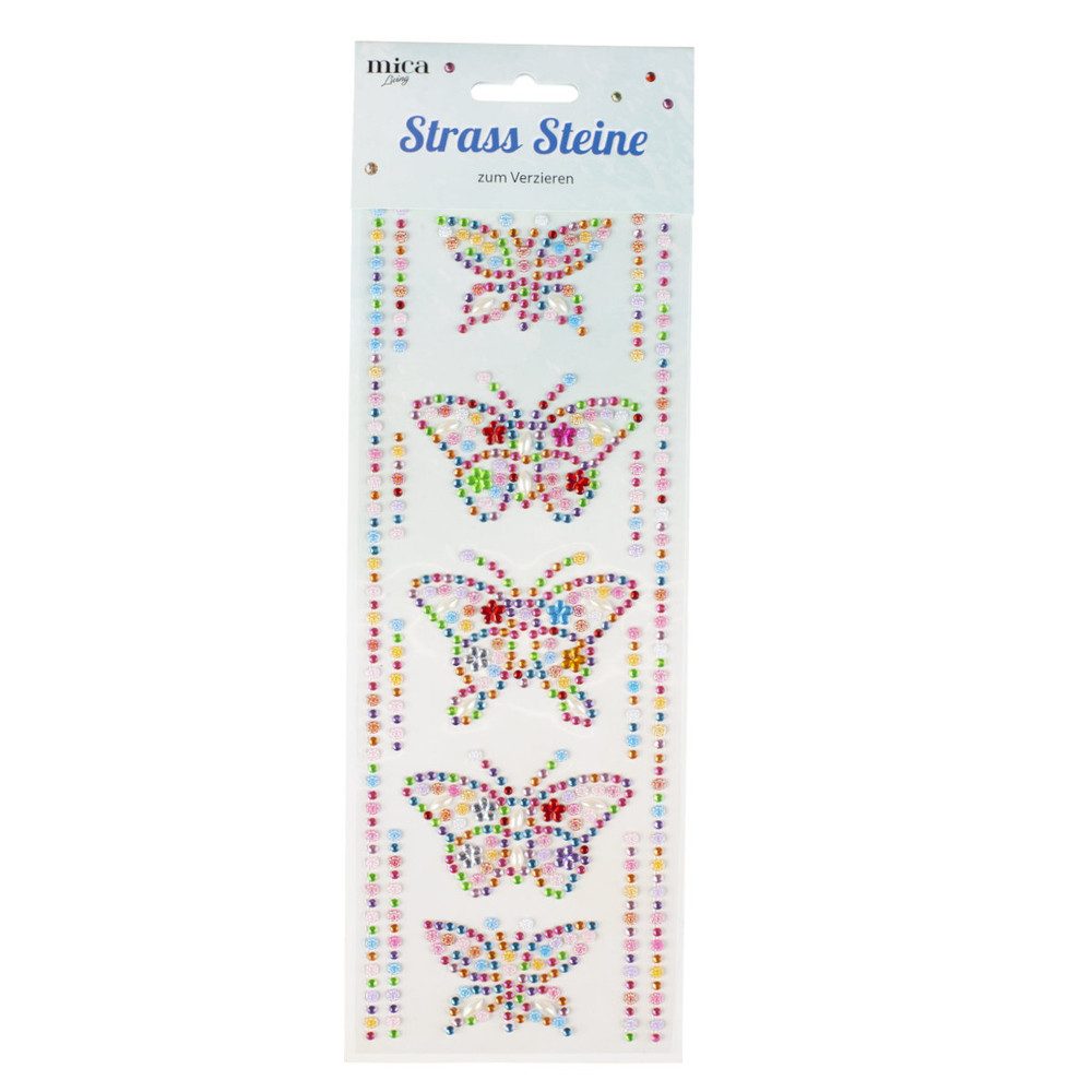 MICA Sticker Strass-Sticker - Schmetterlinge