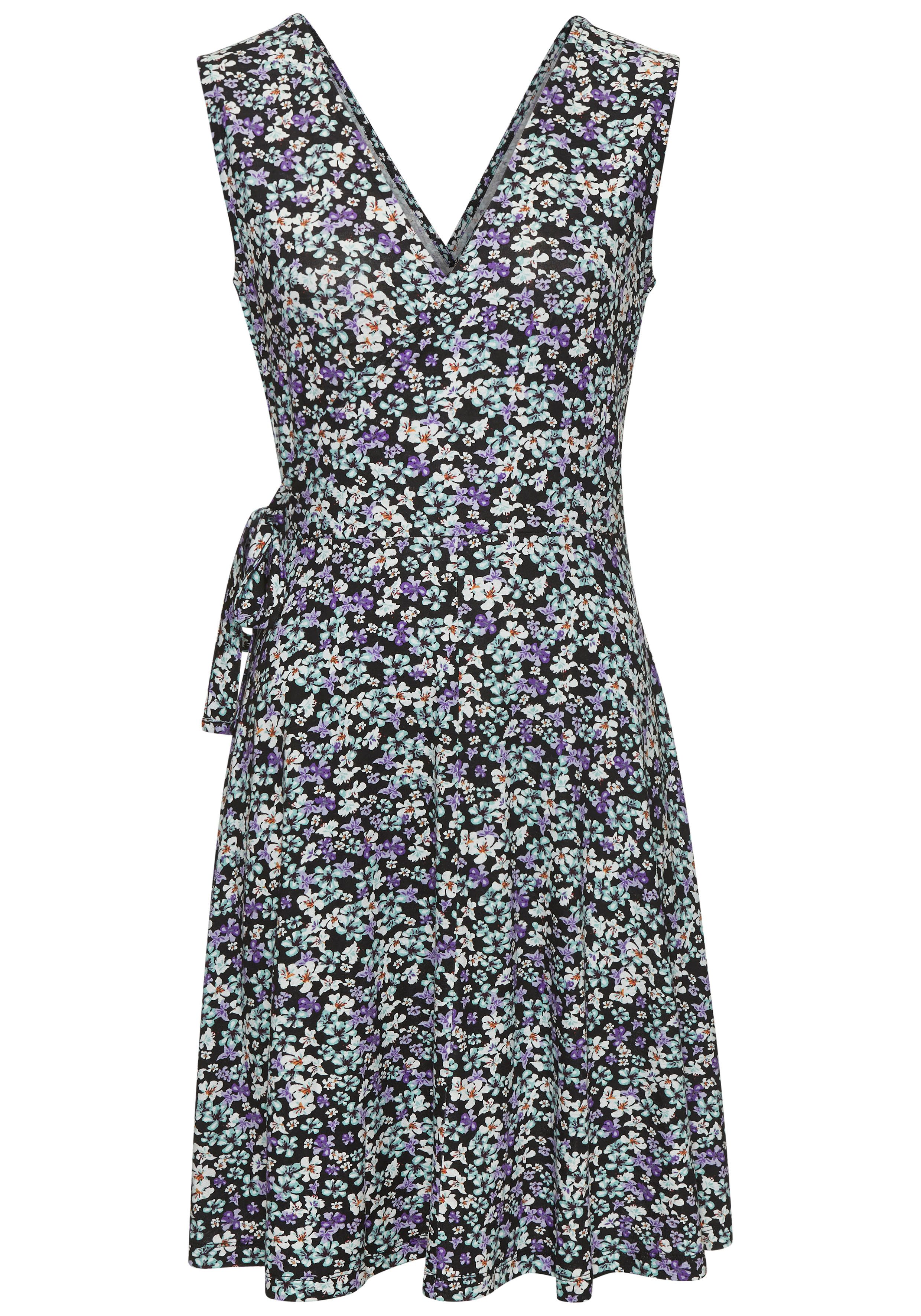 Vivance Jerseykleid mit Alloverdruck und Bindeband, günstig online kaufen