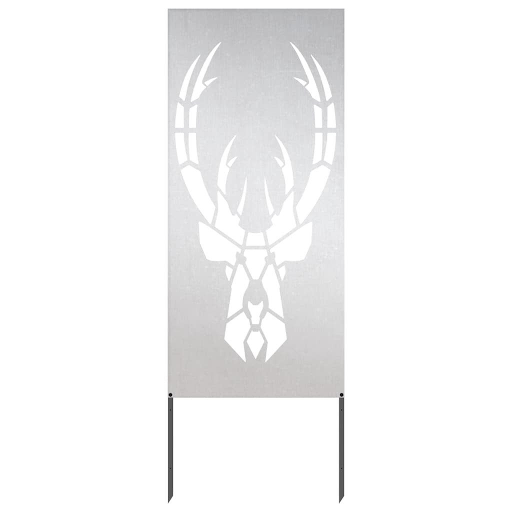 vidaXL Garten Sichtschutz-Leinwand Silber 50 x 140 cm Edelstahl, (1 St)