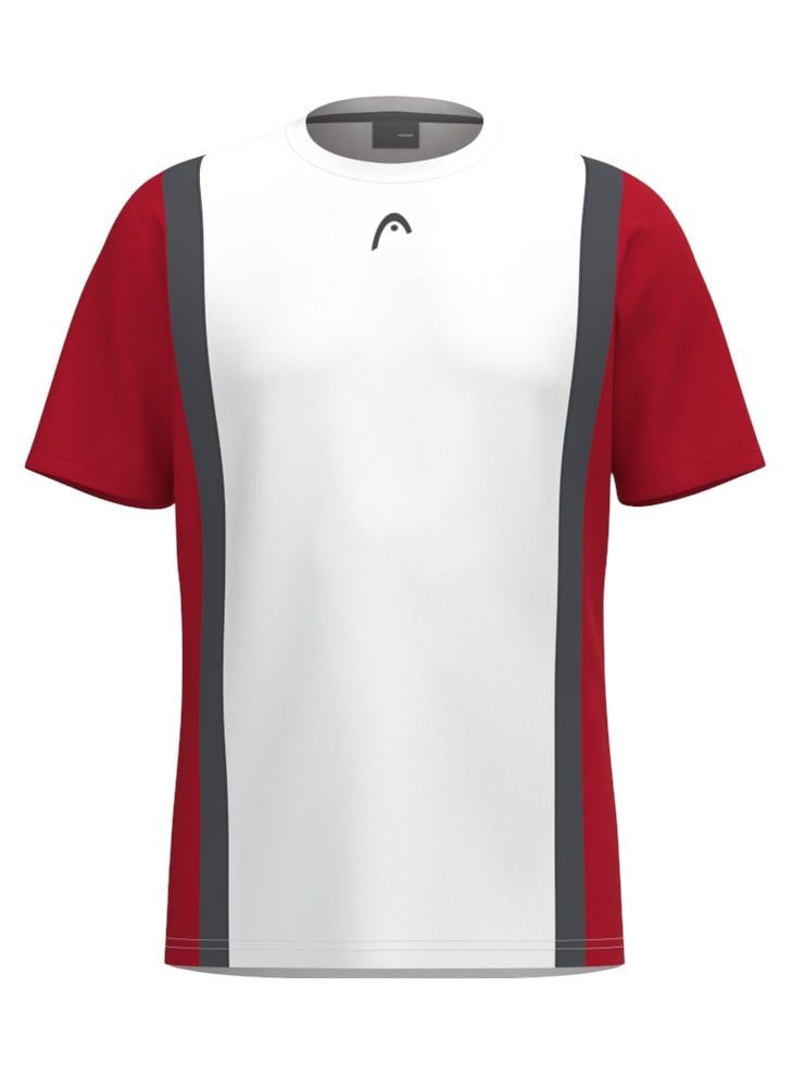 T-Shirt Club 25 Tech (100% Polyester, atmungsaktiv) 2025 weiss/rot Jungen