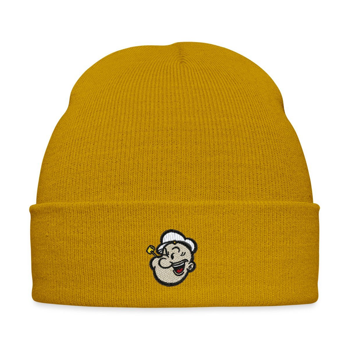 Beanie Popeye Als Stickmotiv Bestickte Wintermütze
