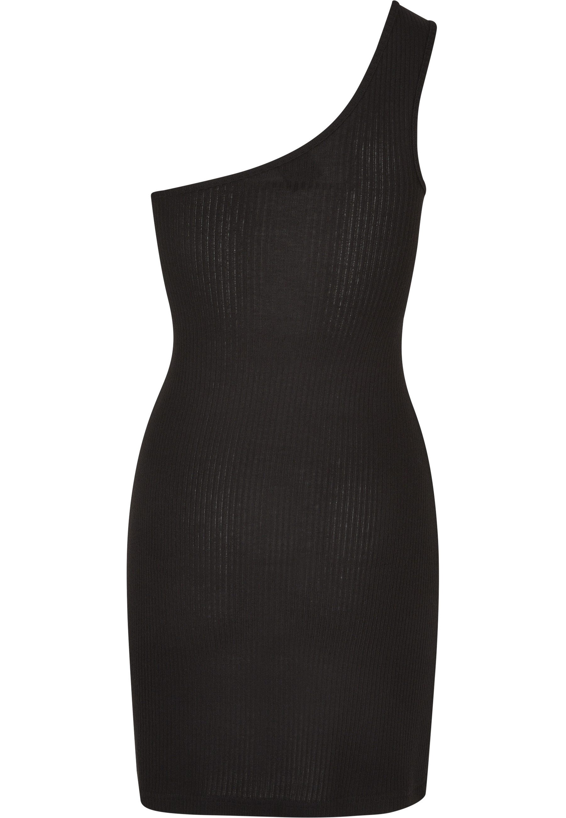 URBAN CLASSICS A-Linien-Kleid Urban Classics Damen Ladies Rib One Shoulder Dress (1-tlg)