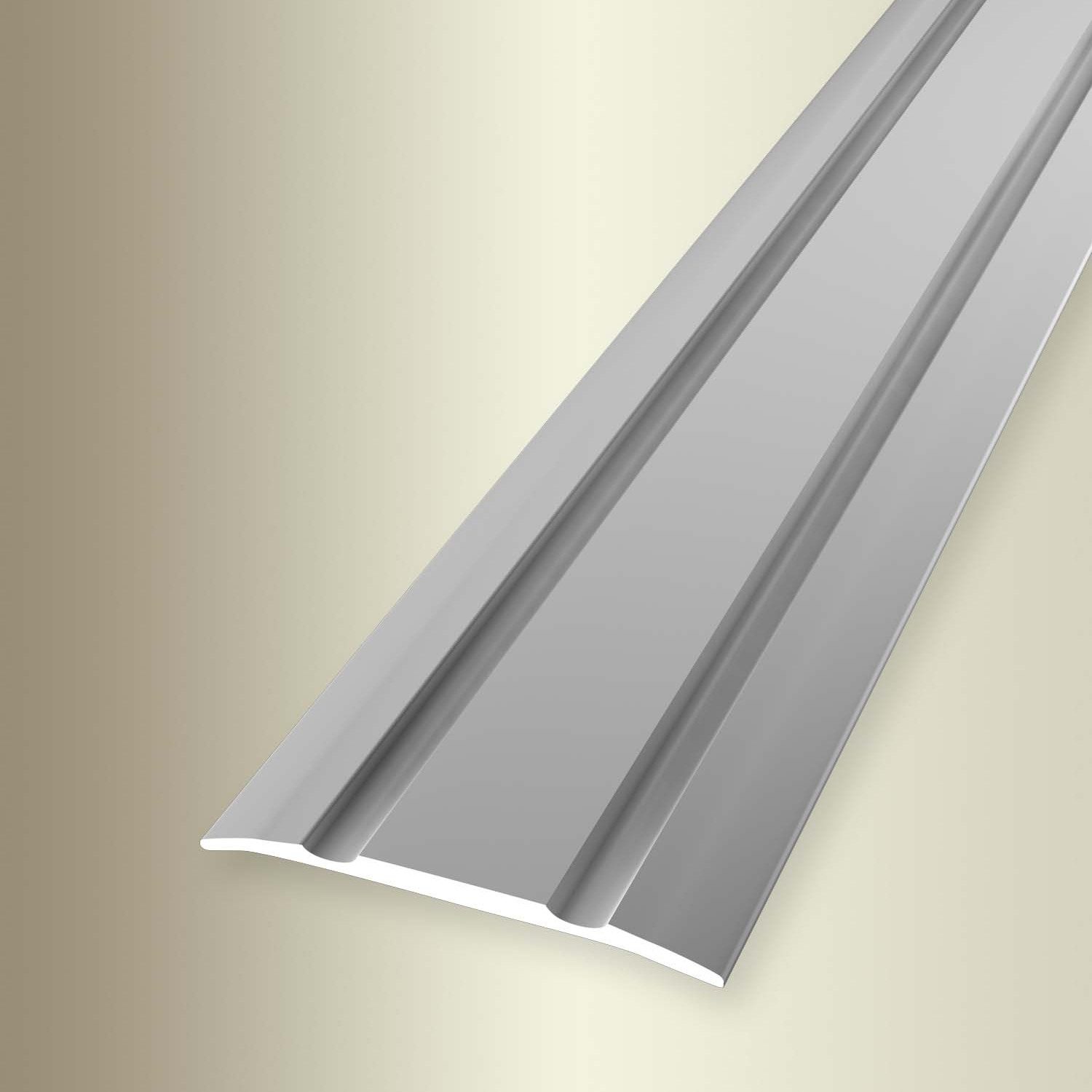 Küberit Übergangsprofil 3 x 30 x 2700 mm Aluminium Übergangsschiene Silber Selbstklebend
