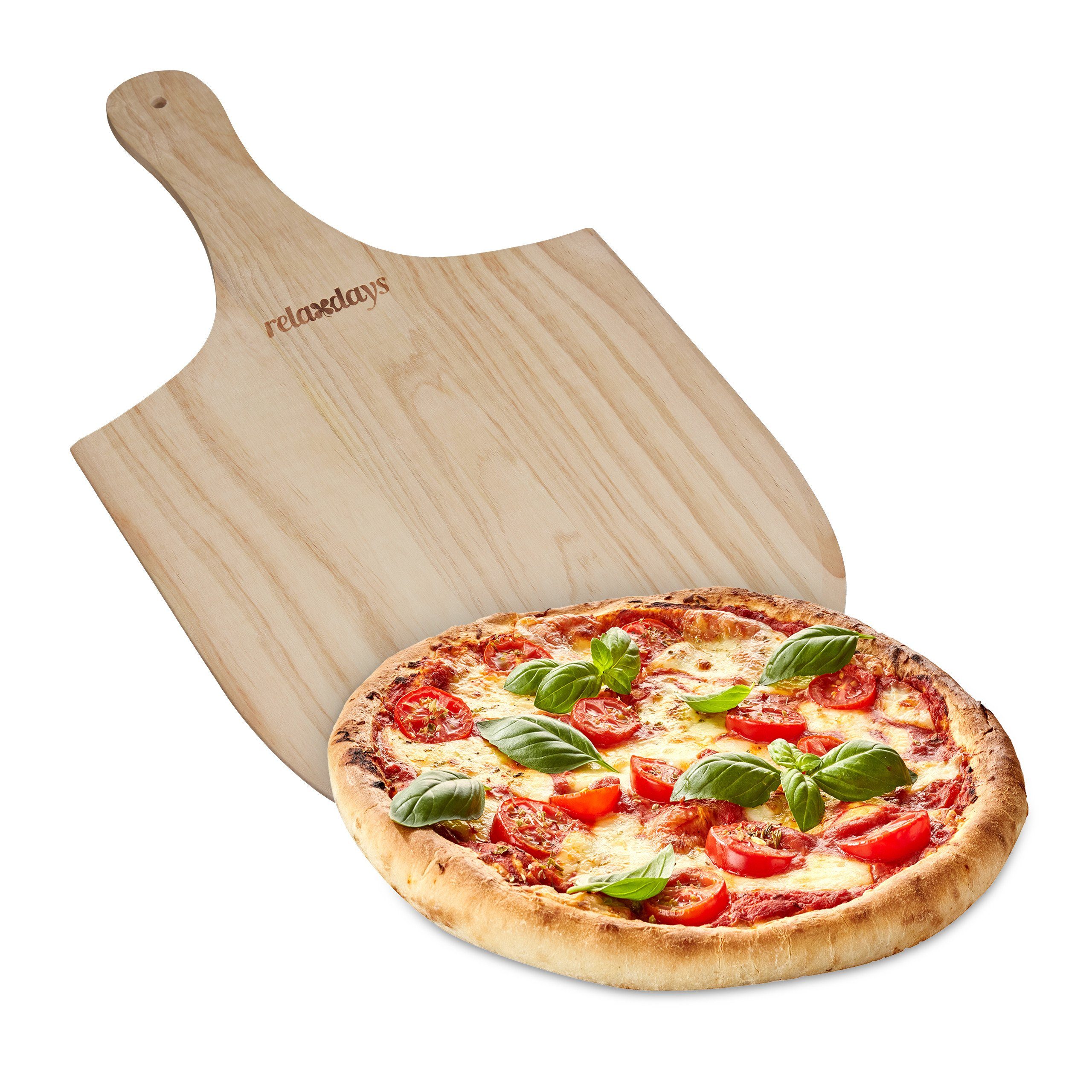Pizzaschieber aus relaxdays Pizzaschieber Holz