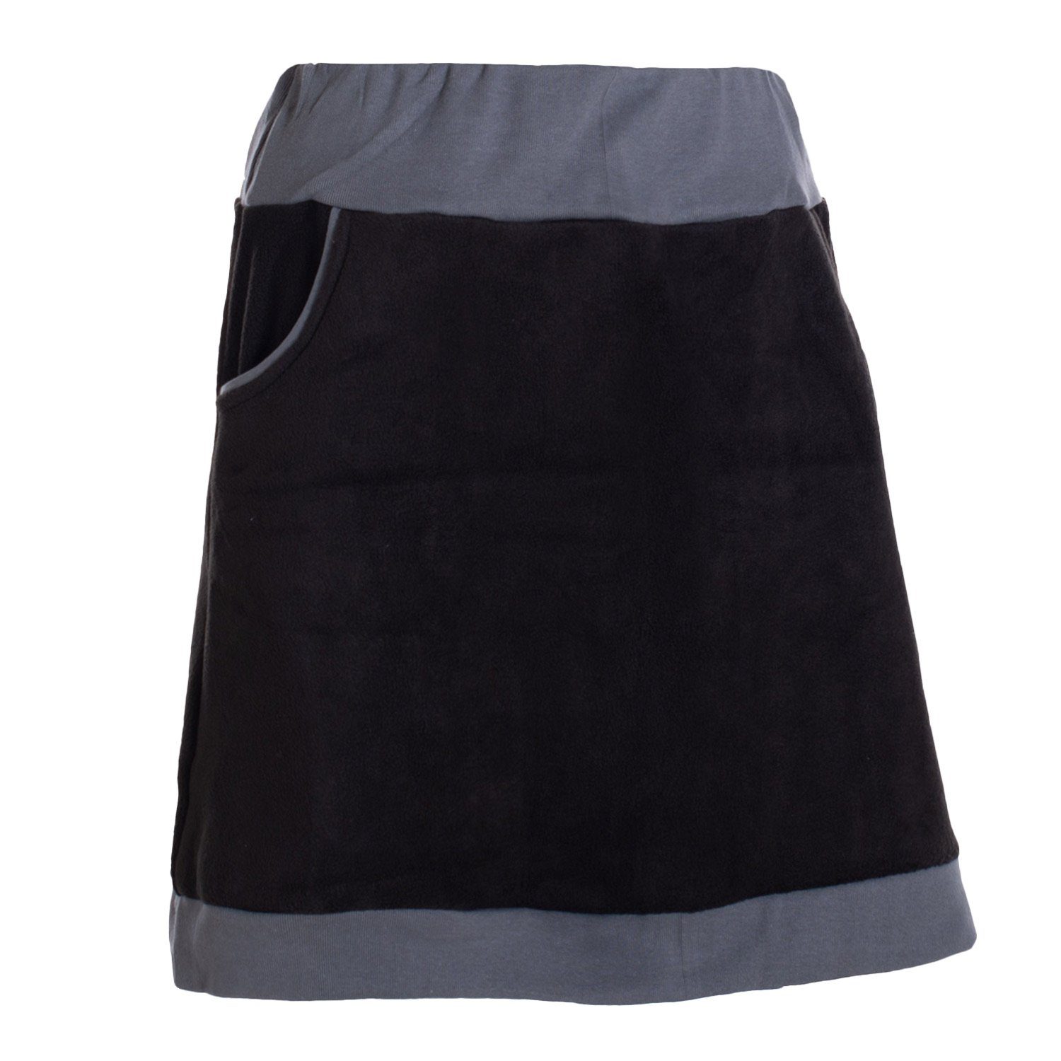 Vishes Minirock Thermorock warmer Damen Winterrock kurz Minirock aus ECO-Fleece Hippie, Retro Style – Bild 5 von 5