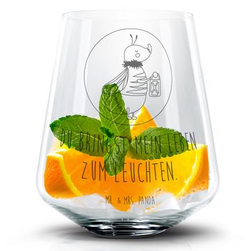 Mr. & Mrs. Panda Cocktailglas Glühwürmchen - Transparent - Geschenk, Cocktail Glas mit Wunschtext, Premium Glas, Personalisierbar