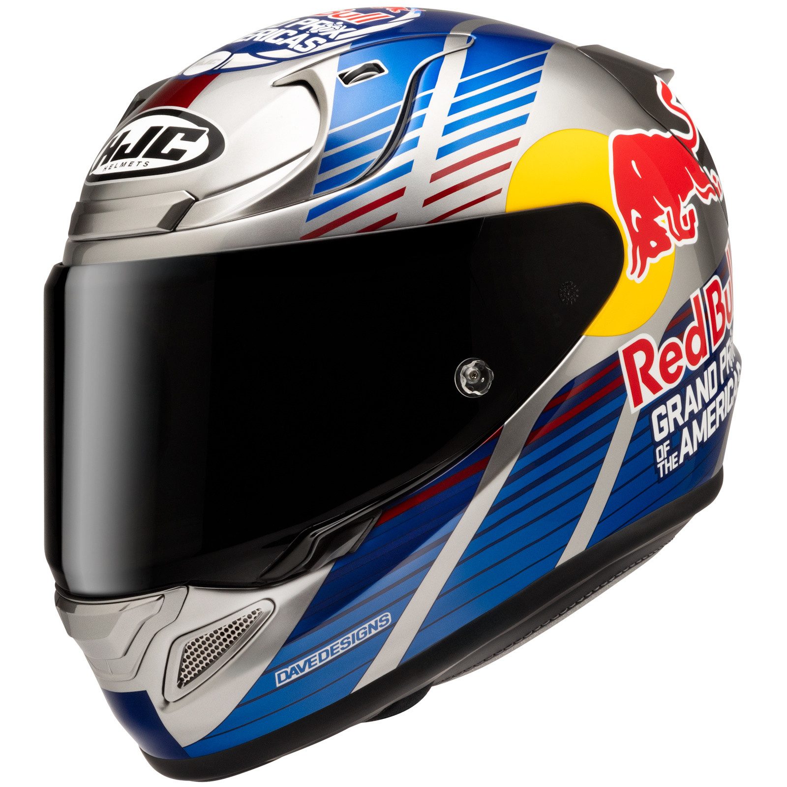 HJC Motorradhelm HJC RPHA 12 Red Bull Austin GP 2 MC21 Integralhelm M (1er Set), integralhelm motorrad