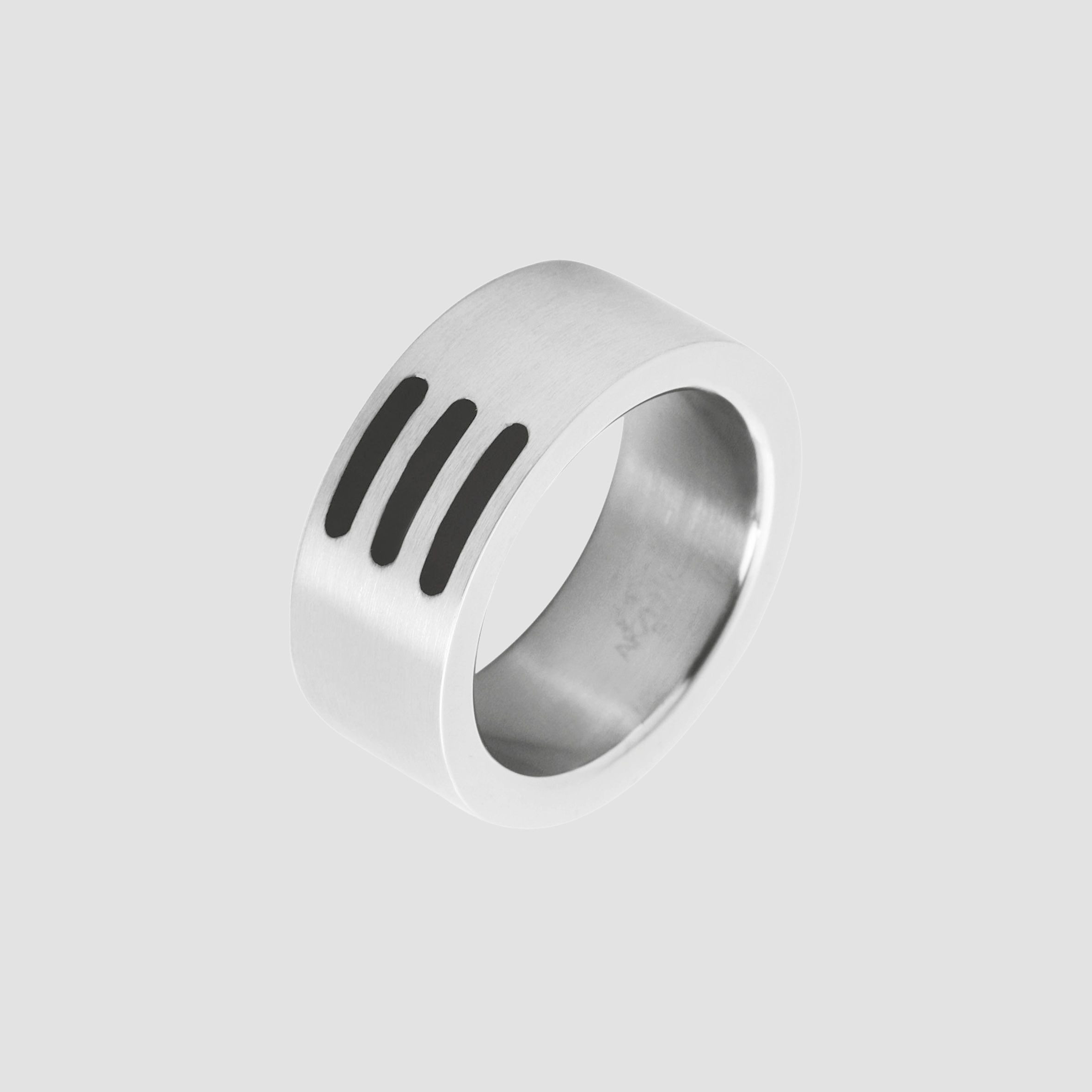 AKZENT Fingerring Lian Edelstahl silber Herren, Herren Ring günstig online kaufen