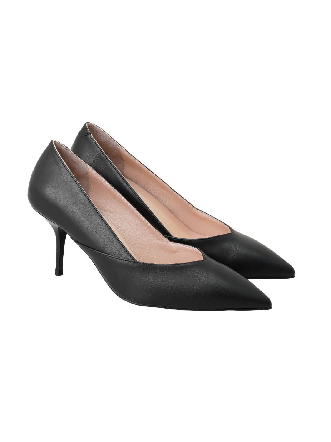 Desa Desa Damen-Pumps aus Kunstleder im klassischen Stiletto-Stiletto-Look, Pumps