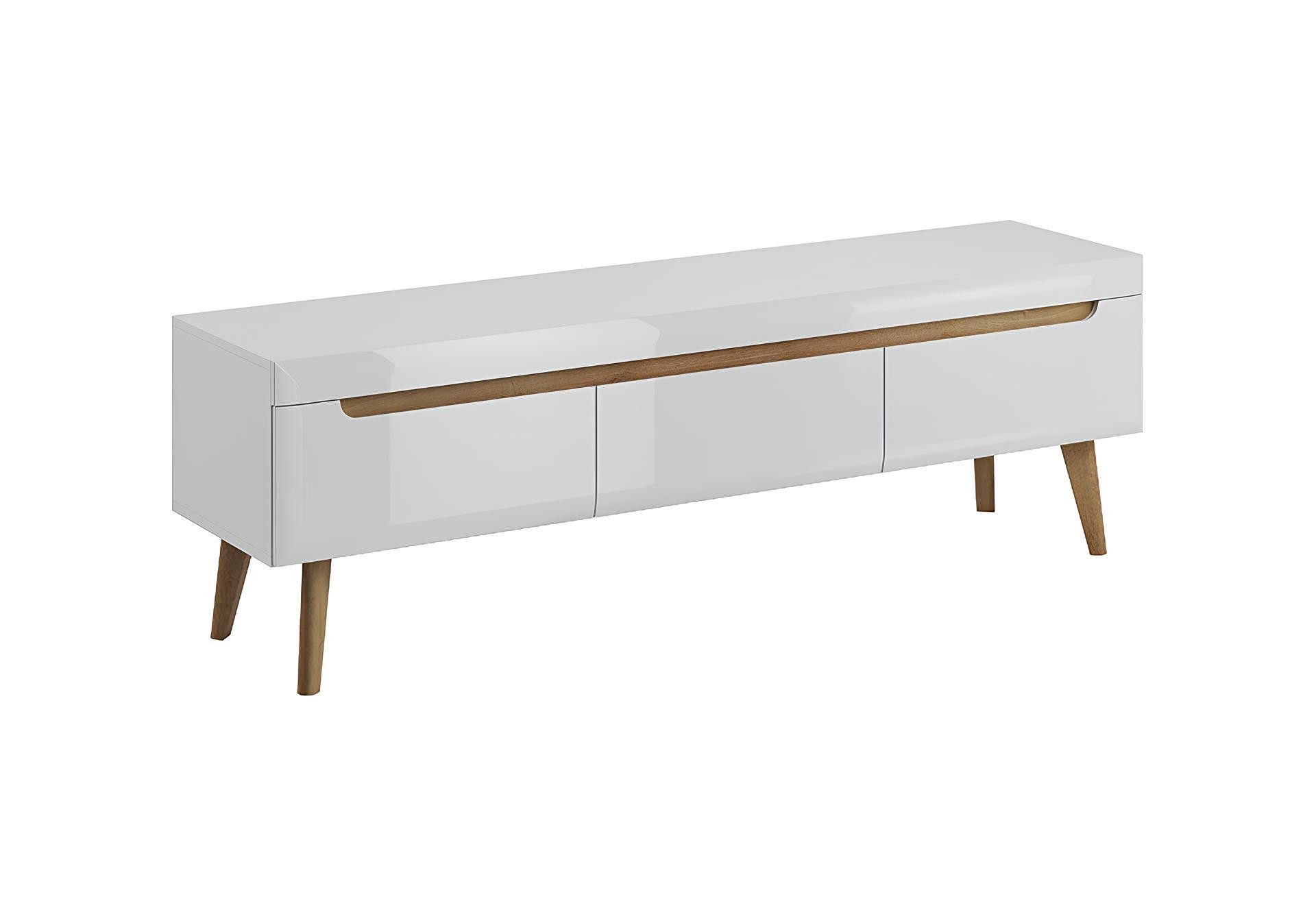 Xlmoebel Lowboard Holzregal mit Stauraum und modernem Design für das Wohnzimmer (1 St., Sideboard NORDI NRTV160), Hergestellt in Europa