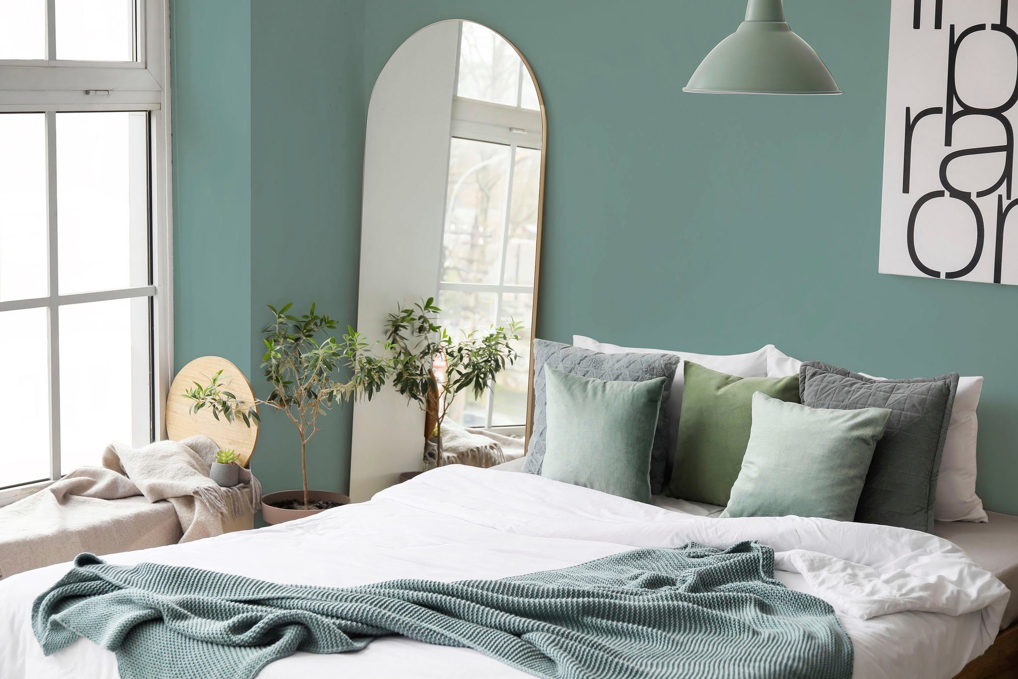 Schlafzimmer, soft Wandfarbe Création A.S. Tuchmatt ideal PURO Flur und c4003 green green, Küche, Innenwandfarbe Farbwelt Wohnzimmer, Premium soft Grün für