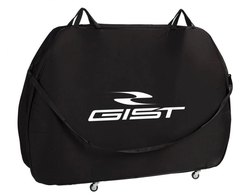 GIST Fahrradtasche GIST Fahrrad Transporttasche für MTB Racing schwarz gepolstert mit Räd