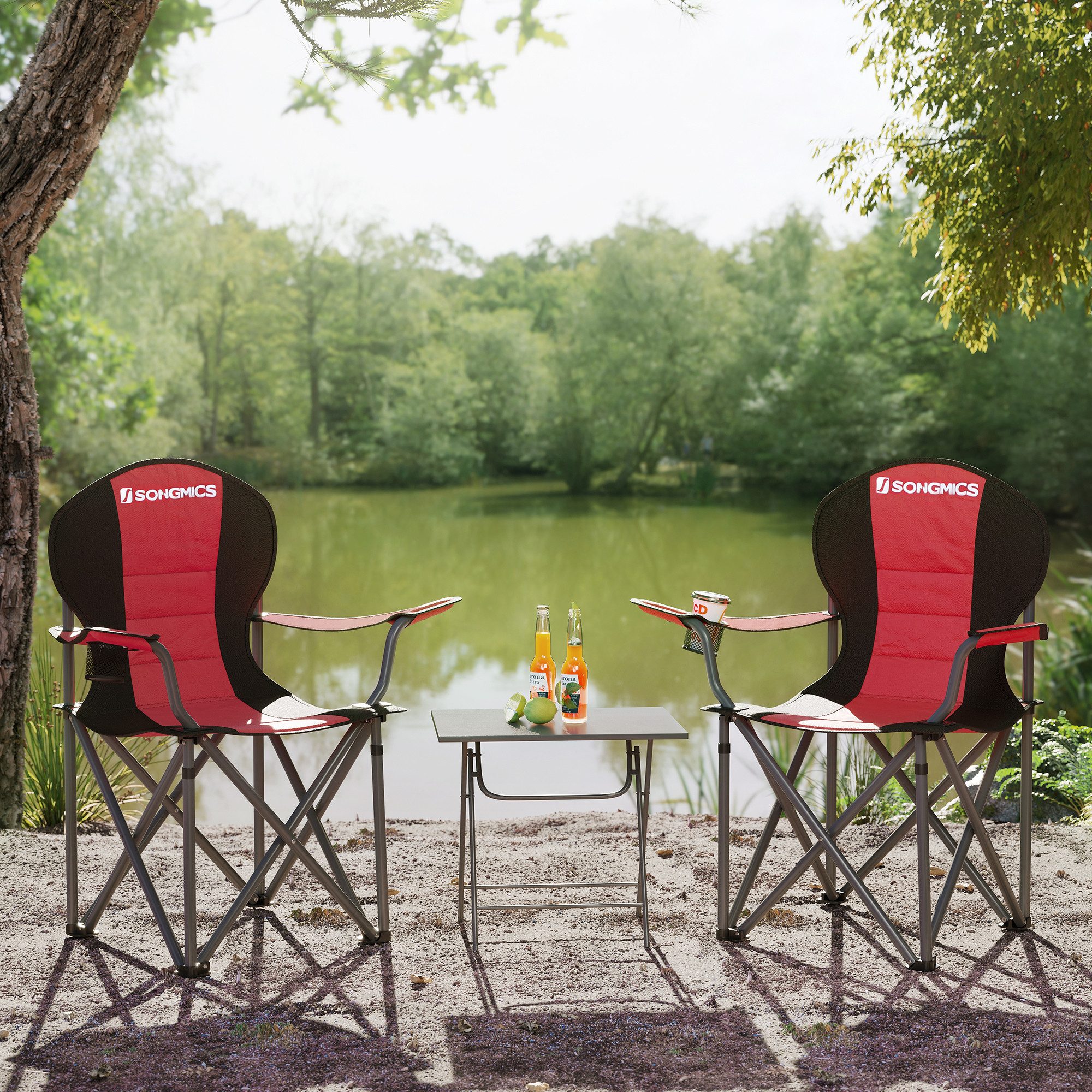SONGMICS Campingstuhl, Klappstuhl, klappbar, komfortabler mit günstig online kaufen
