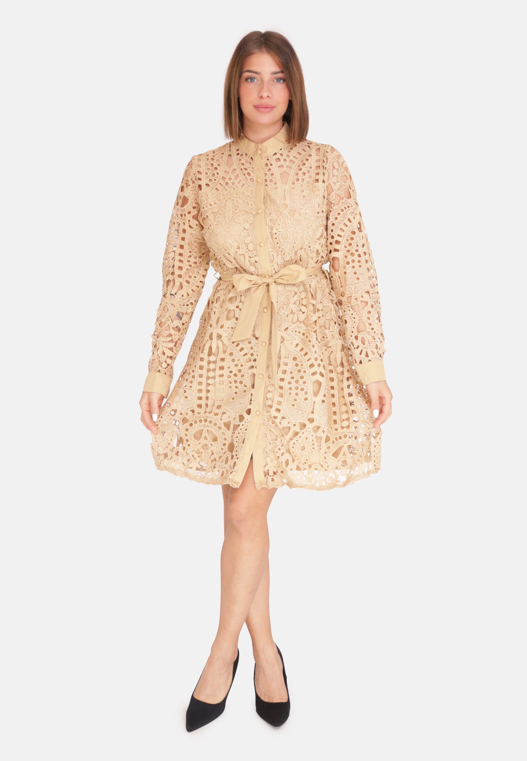 Elara Spitzenkleid Elara Damen Rüschenkleid (1-tlg) günstig online kaufen