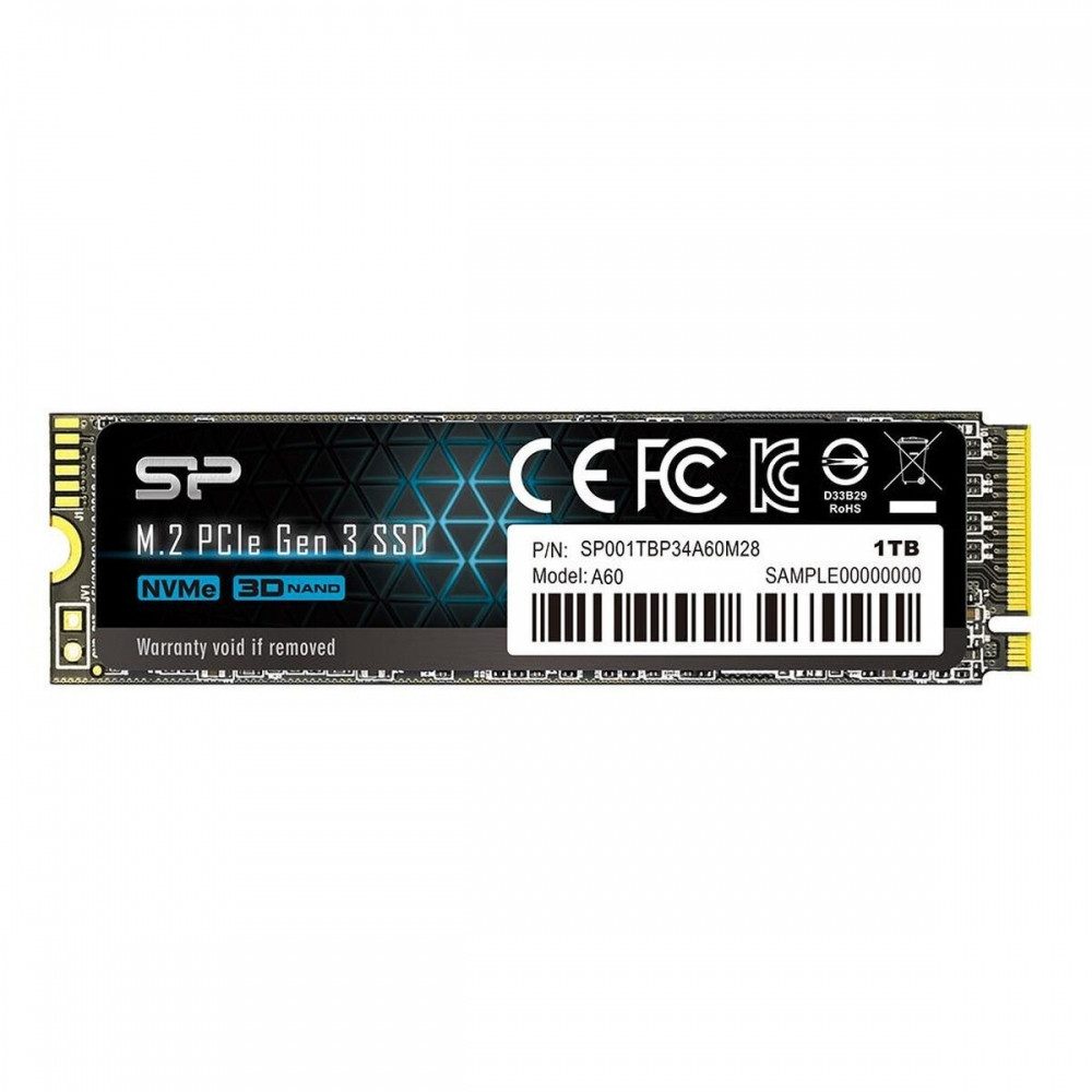 SILICON POWER Silicon Power Ace A60 M.2 NVMe SSD 1TB - Speicher. interne SSD (1TB) Robuste", Hohe Datenübertragungsrate