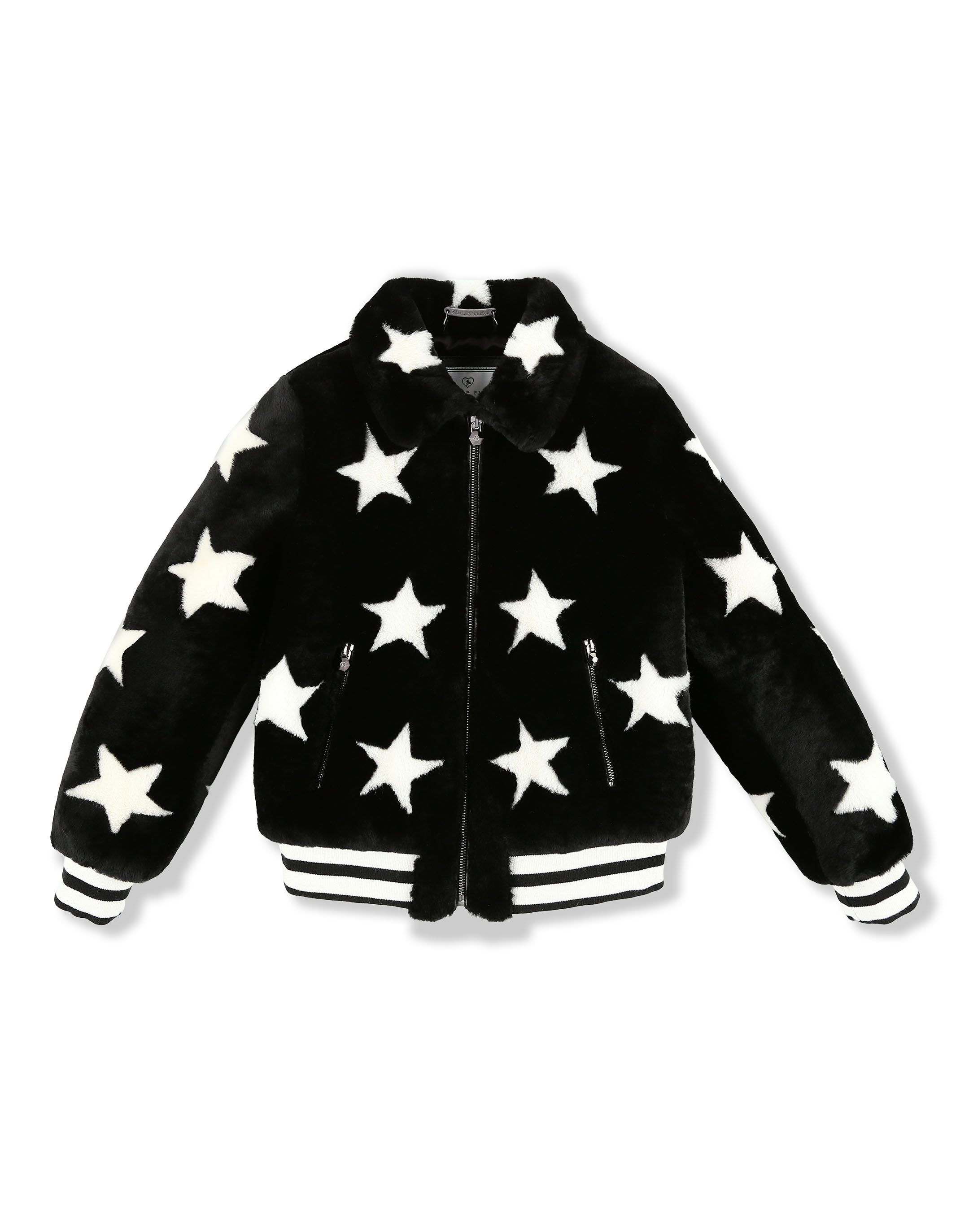PHILIPP PLEIN Lederjacke Stars