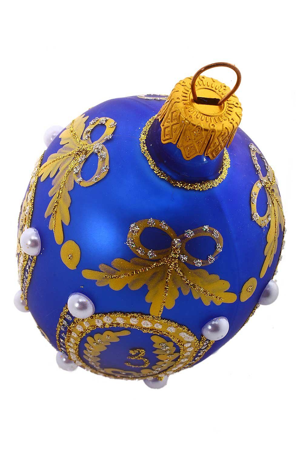 Hamburger la Weihnachtskontor Osterhase à Ei (1-tlg), handdekoriert Kaukasus-Ei - mundgeblasen Fabergé - Dekohänger
