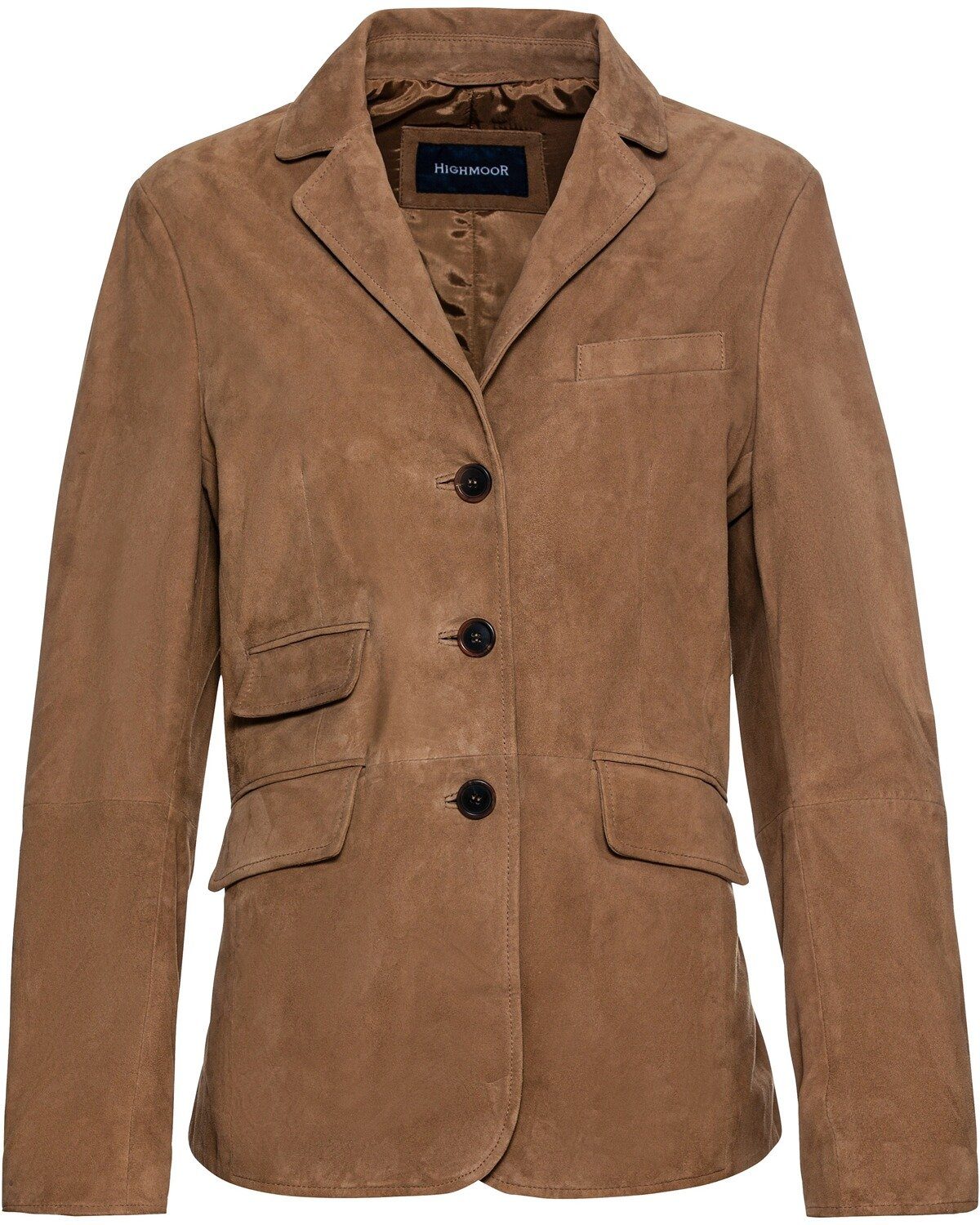 Highmoor Jackenblazer Blazer aus Veloursleder