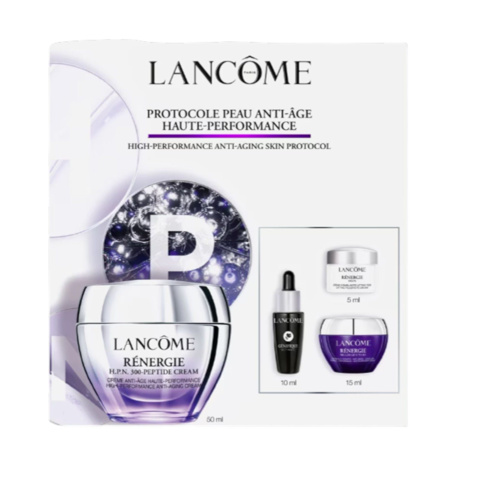 LANCOME Gesichtspflege-Set Lancôme Rénergie HPN 300 Cream Set 1 x Gesichtscreme 50 ml + 1 x Gesichtsserum 10 ml + 1 x Augencreme 5 ml + 1 x Nachtcreme 15 ml, 4-tlg.