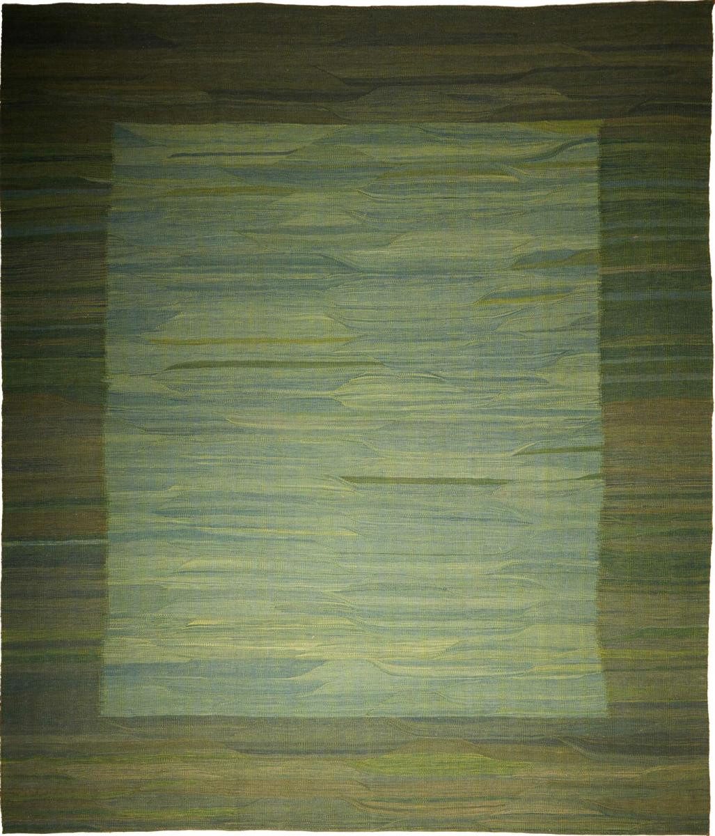 Orientteppich Kelim Fars 352x417 Handgewebter Orientteppich / Perserteppich, Nain Trading, rechteckig, Höhe: 4 mm