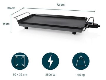 Setpoint Teppanyakigrill, 2500 W, Japanischer Elektro Tischgrill für Zuhause low fat Grillplatte 60x36cm