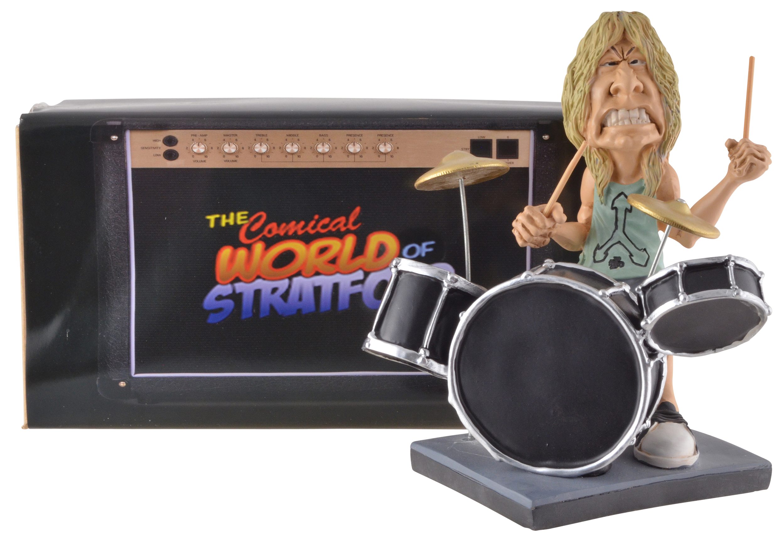 Vogler direct Gmbh Dekofigur Rockstar M.D. von der lautesten Band der Welt, Warren Stratford, von Hand bemalt, LxBxH: 15x12x16cm