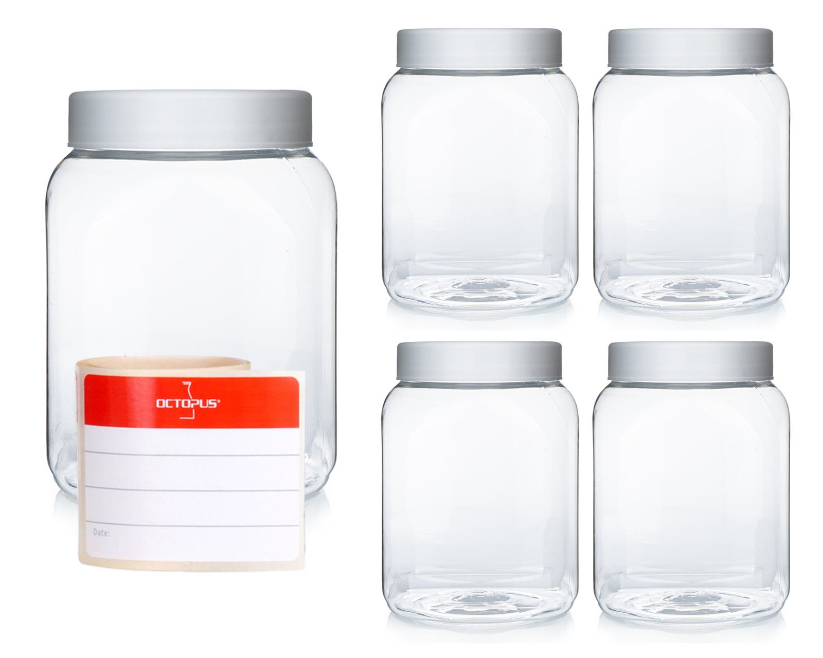 Becher 10L Kanister HDPE natur mit Verschluss, Gewinde 51mm