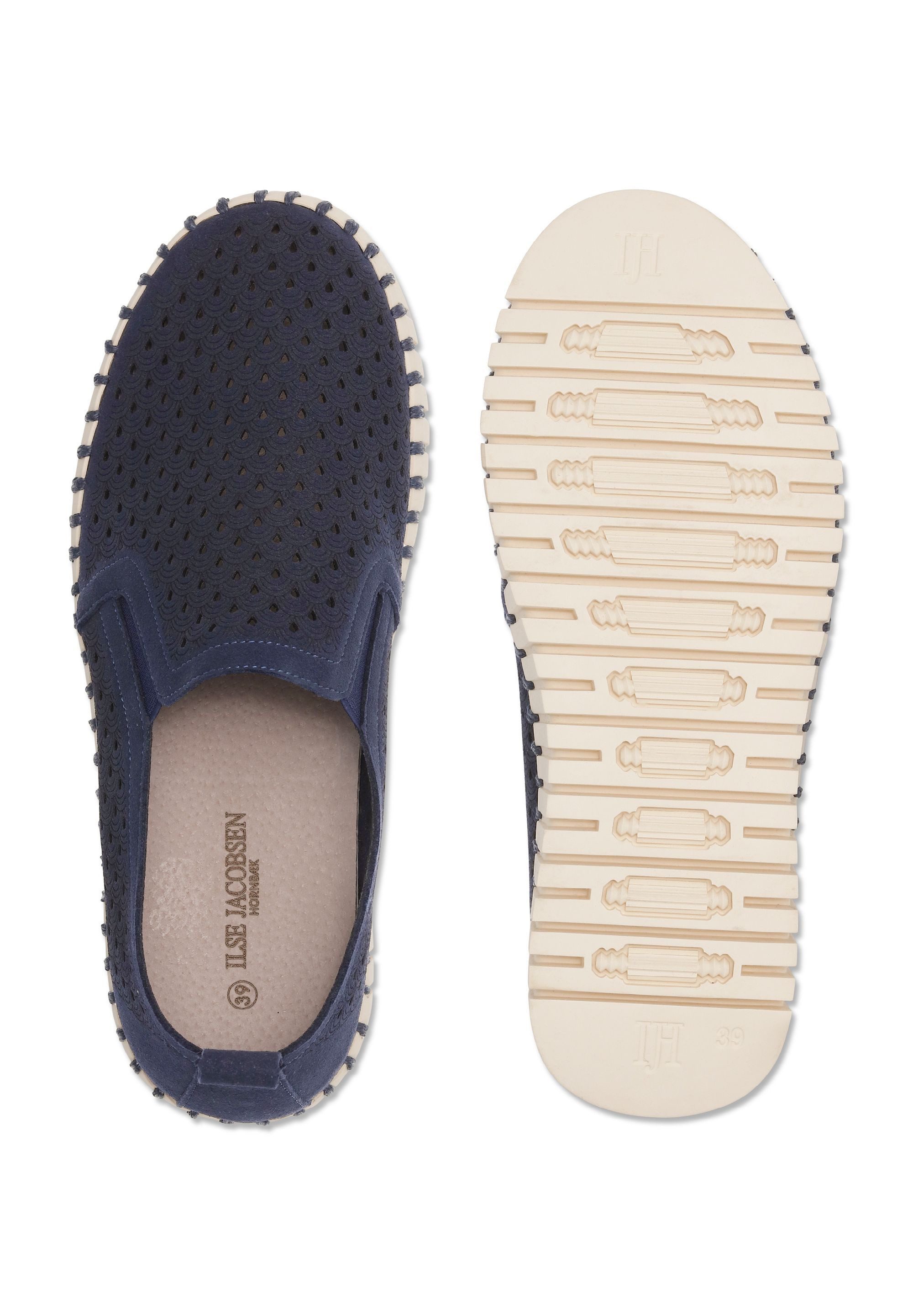 Ilse Jacobsen TULIP4078 Slipper Plateausohle, atmungsaktive Mikrofaser, hoher Tragekomfort