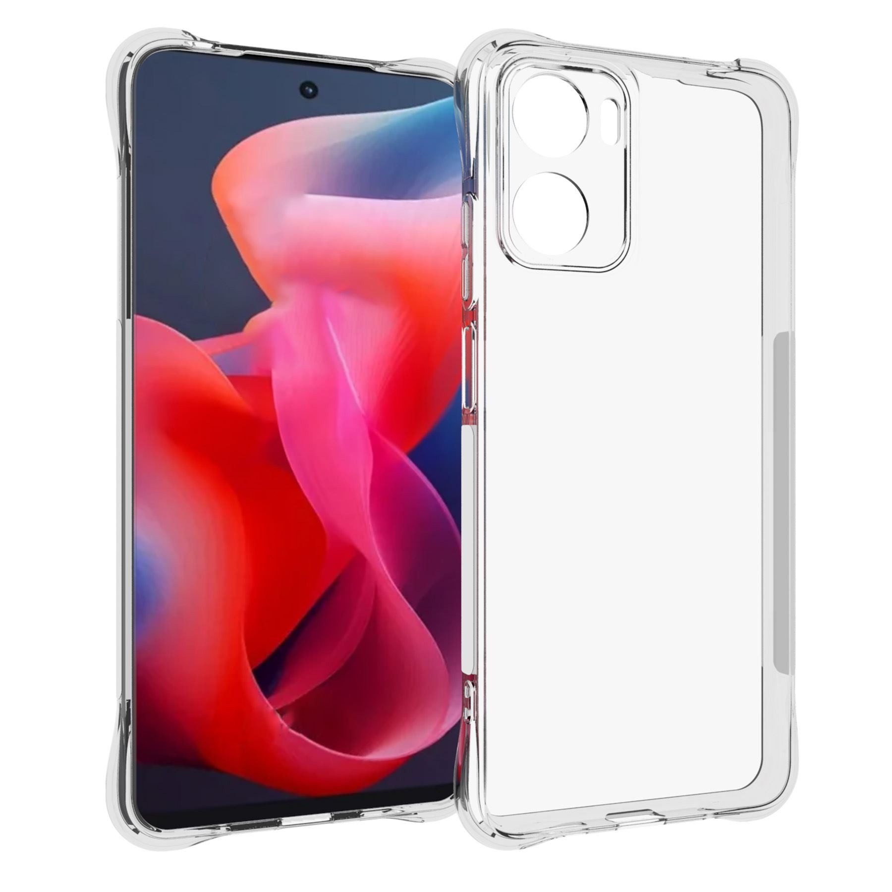 mtb more energy Smartphone-Hülle Clear Armor Case für Motorola Moto G05, Transparente TPU Schutzhülle Case Backcover mit Anti-Shock Verstärkung